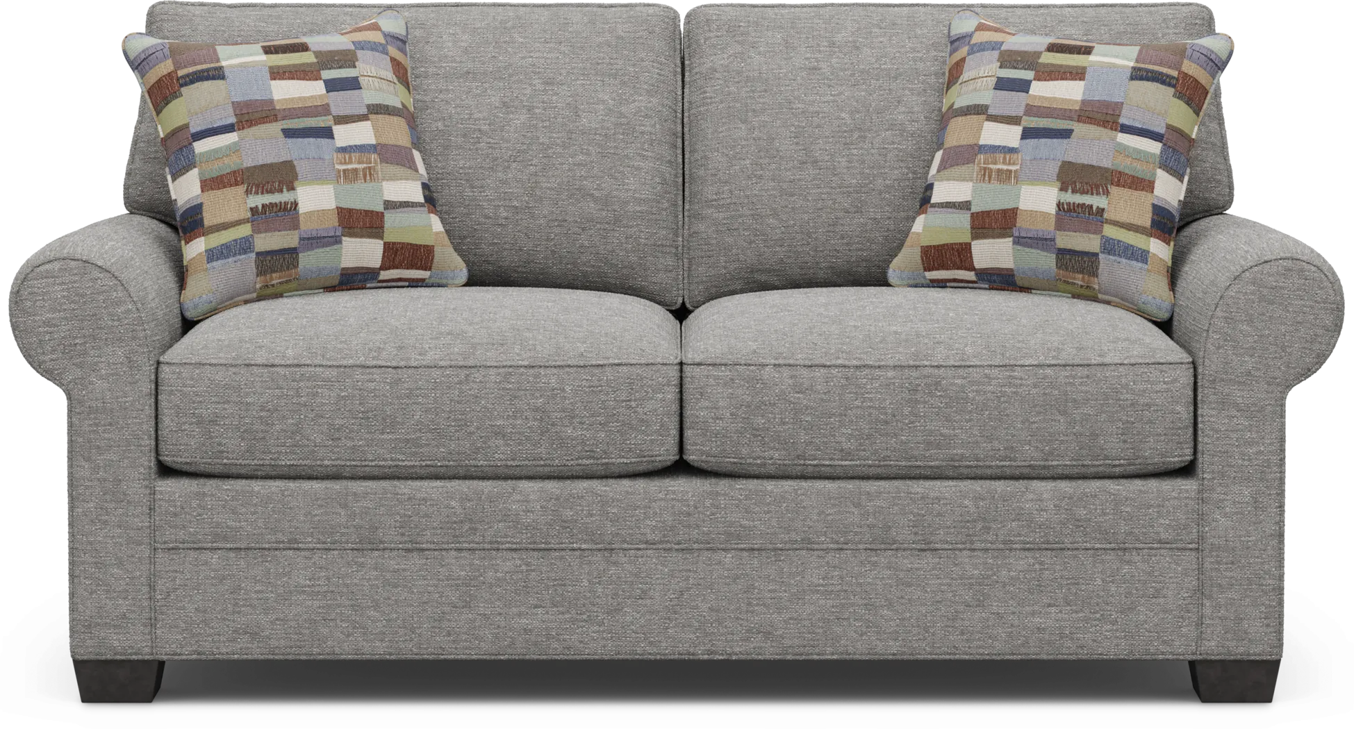 Bellingham Gray Textured Gel Foam Sleeper Loveseat - Thumbnail - Image 1