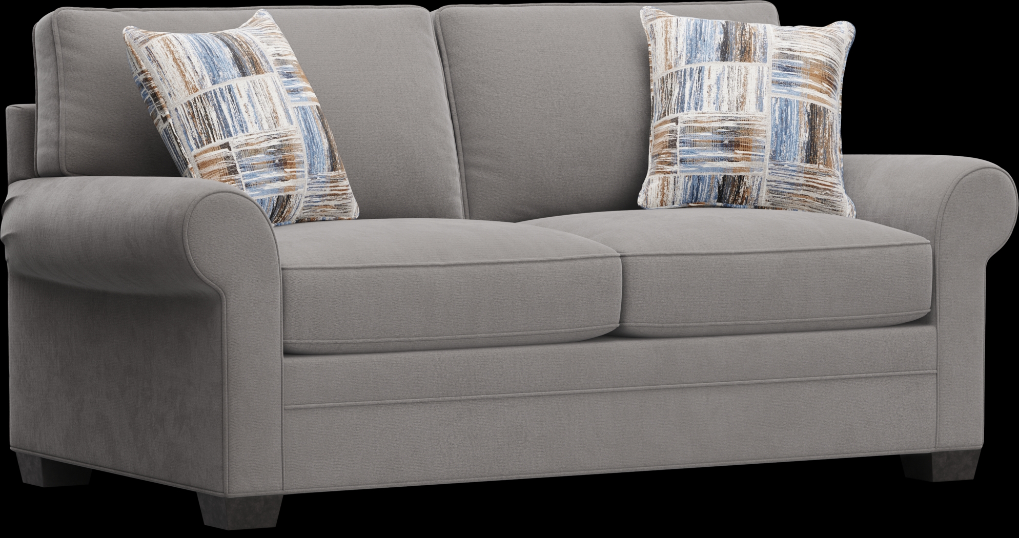 Bellingham Gray Microfiber 8 Pc Living Room - Thumbnail - Image 5