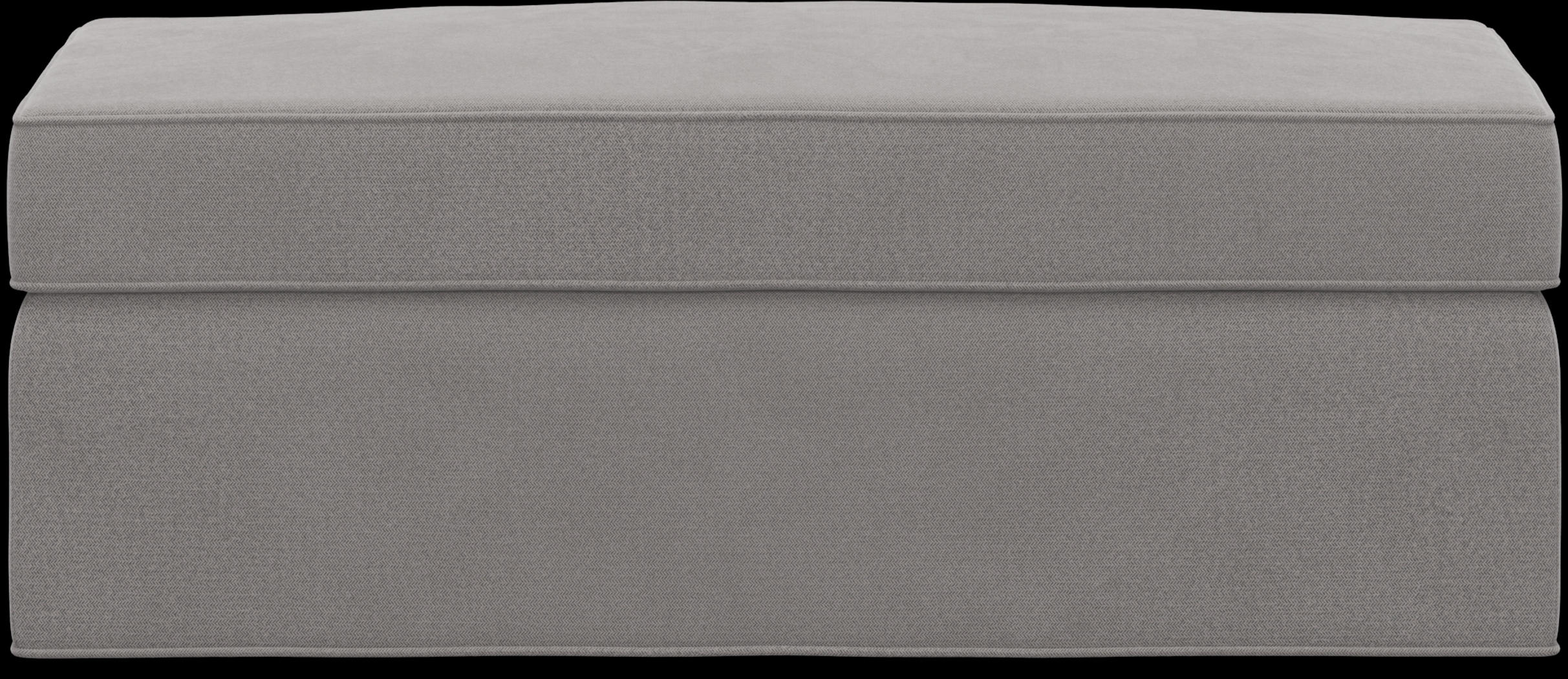 Bellingham Granite Microfiber Storage Ottoman - Thumbnail - Image 2