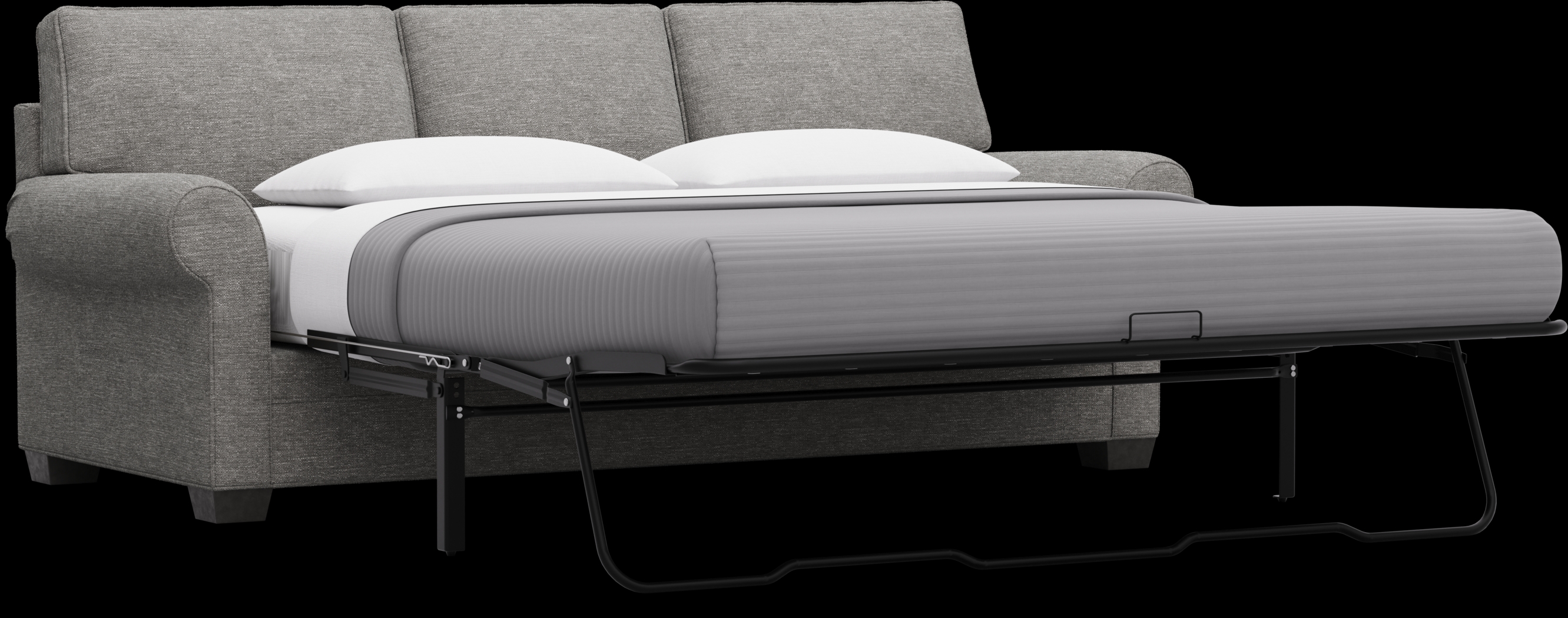 Bellingham Gray Textured Sleeper Sofa - Thumbnail - Image 2