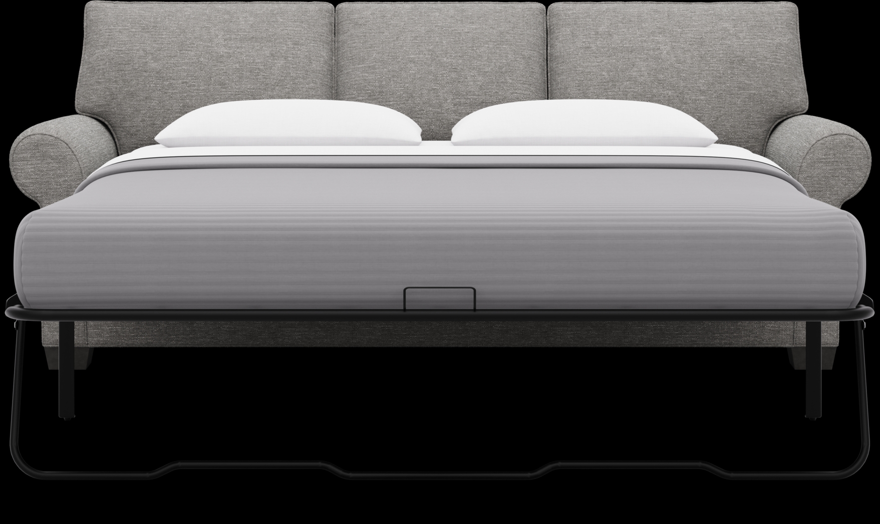 Bellingham Gray Textured Sleeper Sofa - Thumbnail - Image 4