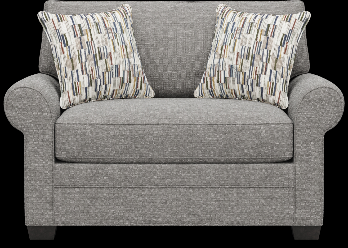 Bellingham Gray Textured Chair - Thumbnail - Image 2