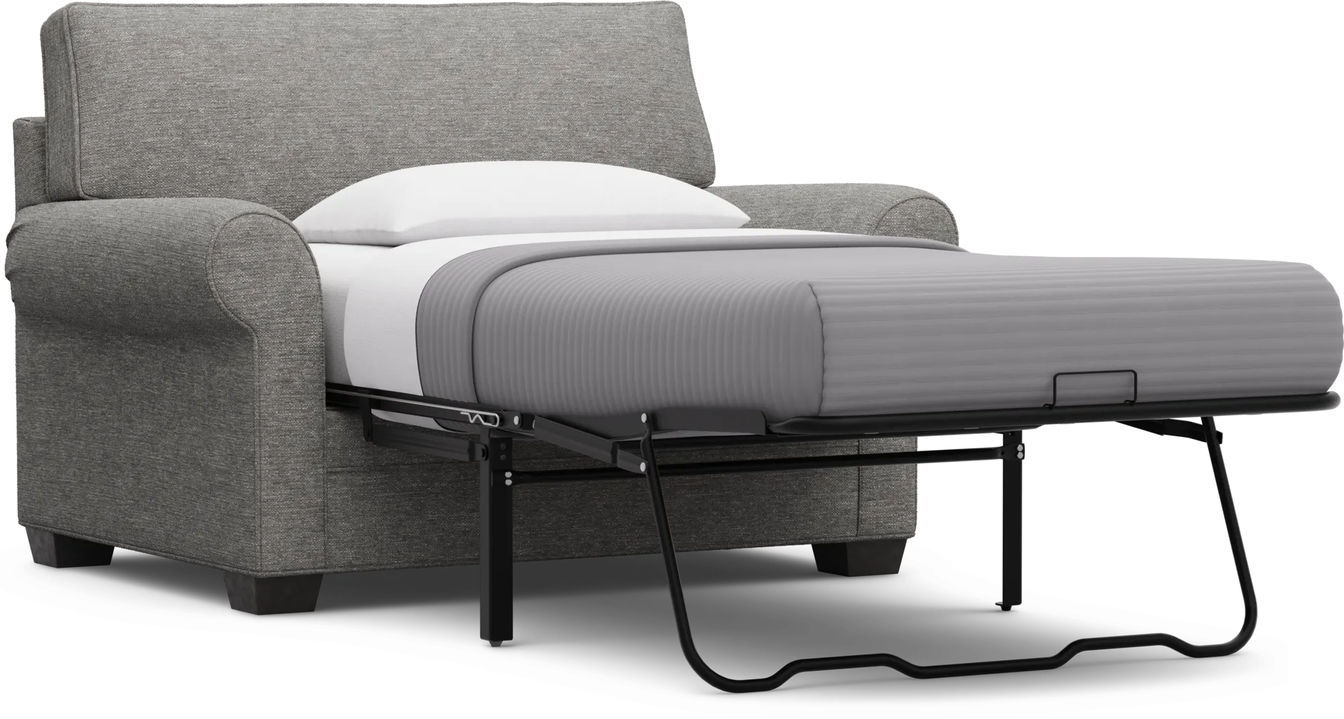 Bellingham Gray Textured Gel Foam Sleeper Chair - Thumbnail - Image 3