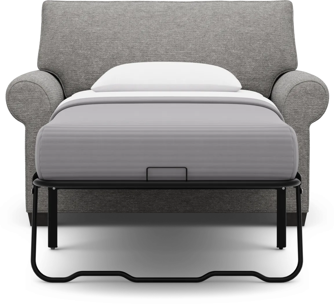 Bellingham Gray Textured Gel Foam Sleeper Chair - Image 5