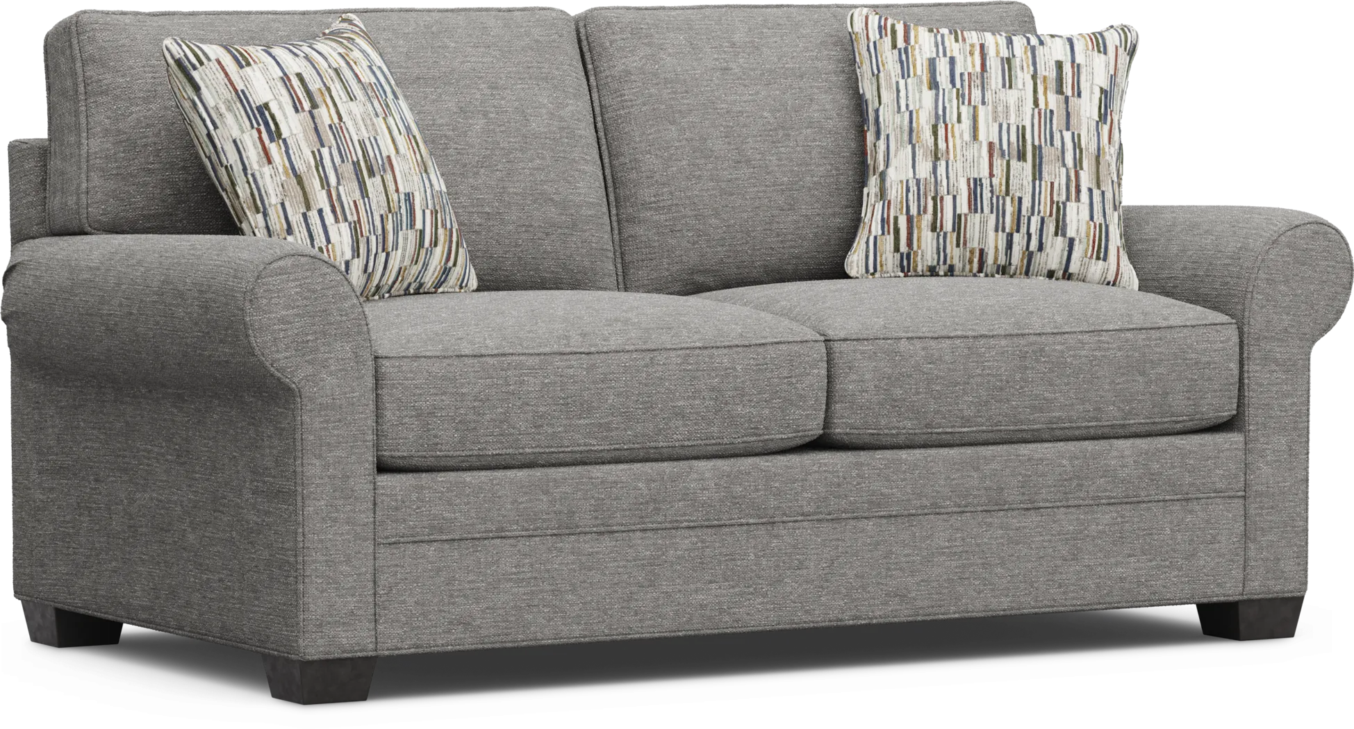 Bellingham Gray Textured Gel Foam Sleeper Loveseat - Thumbnail - Image 3