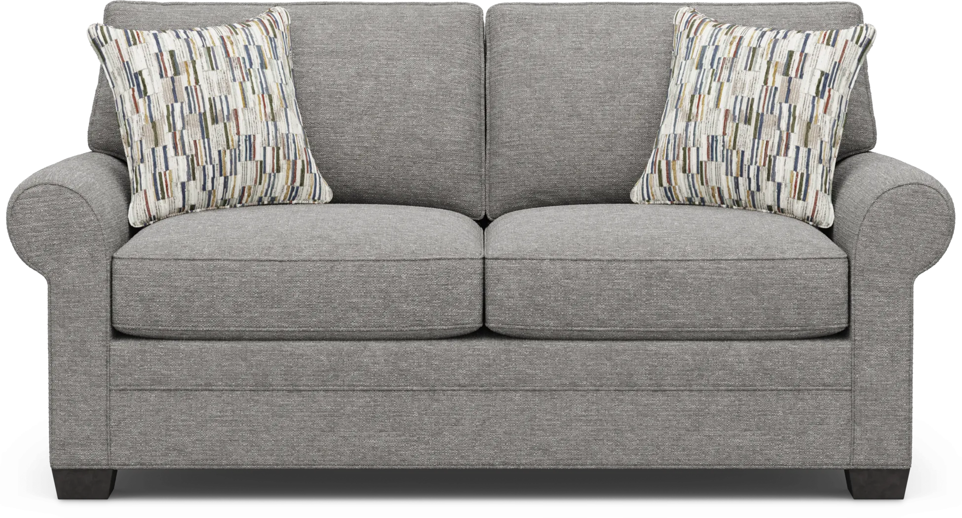 Bellingham Gray Textured Gel Foam Sleeper Loveseat - Thumbnail - Image 1