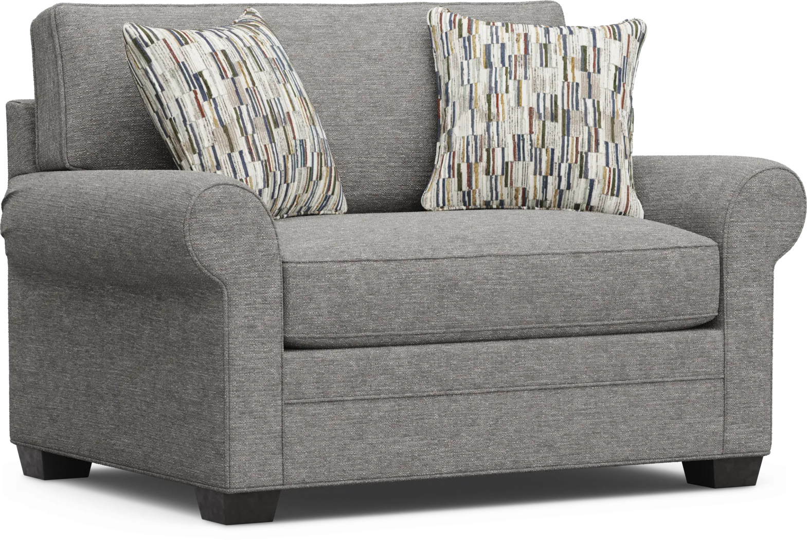 Bellingham Gray Textured Sleeper Chair - Thumbnail - Image 1