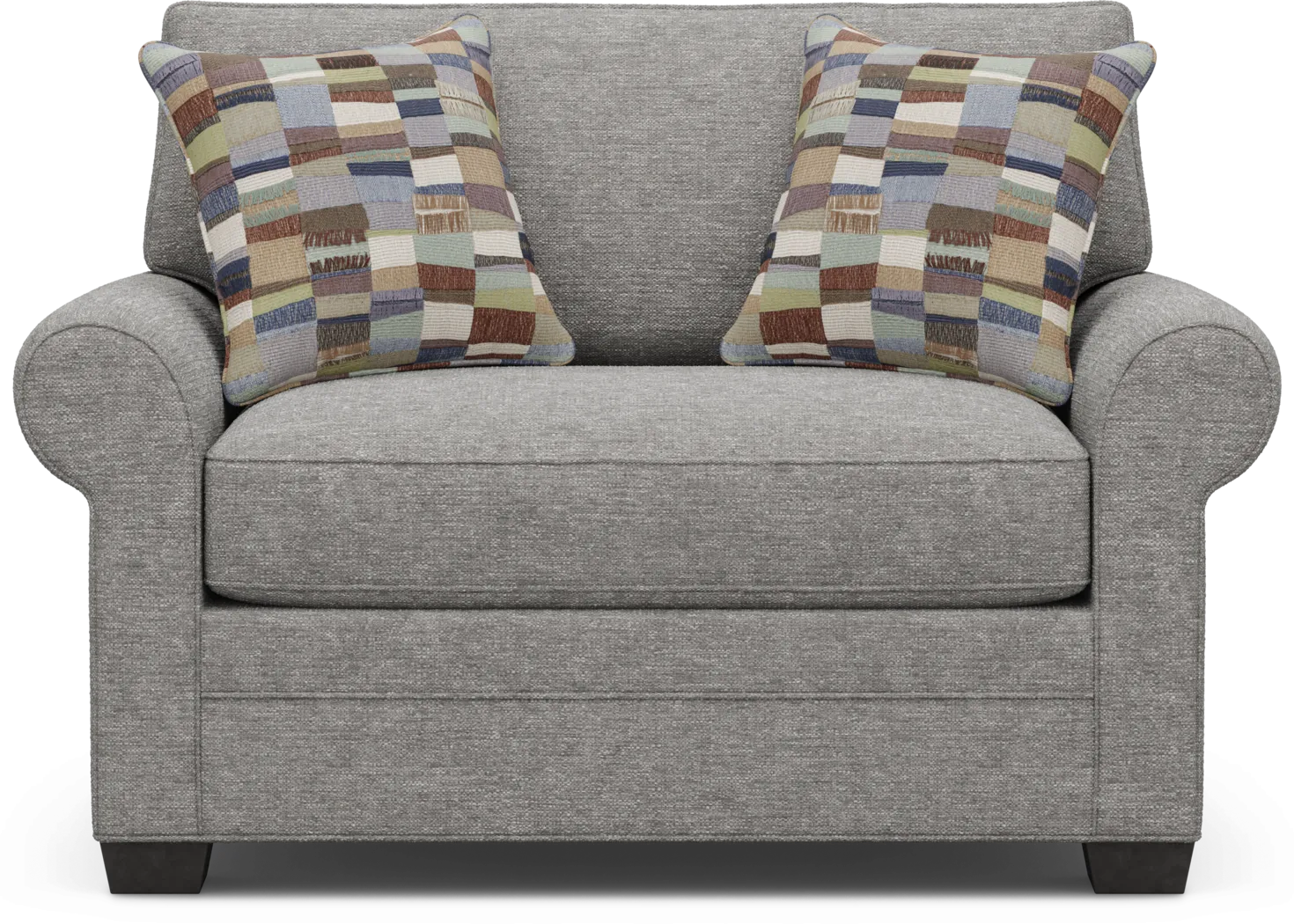 Bellingham Gray Textured Sleeper Chair - Thumbnail - Image 4