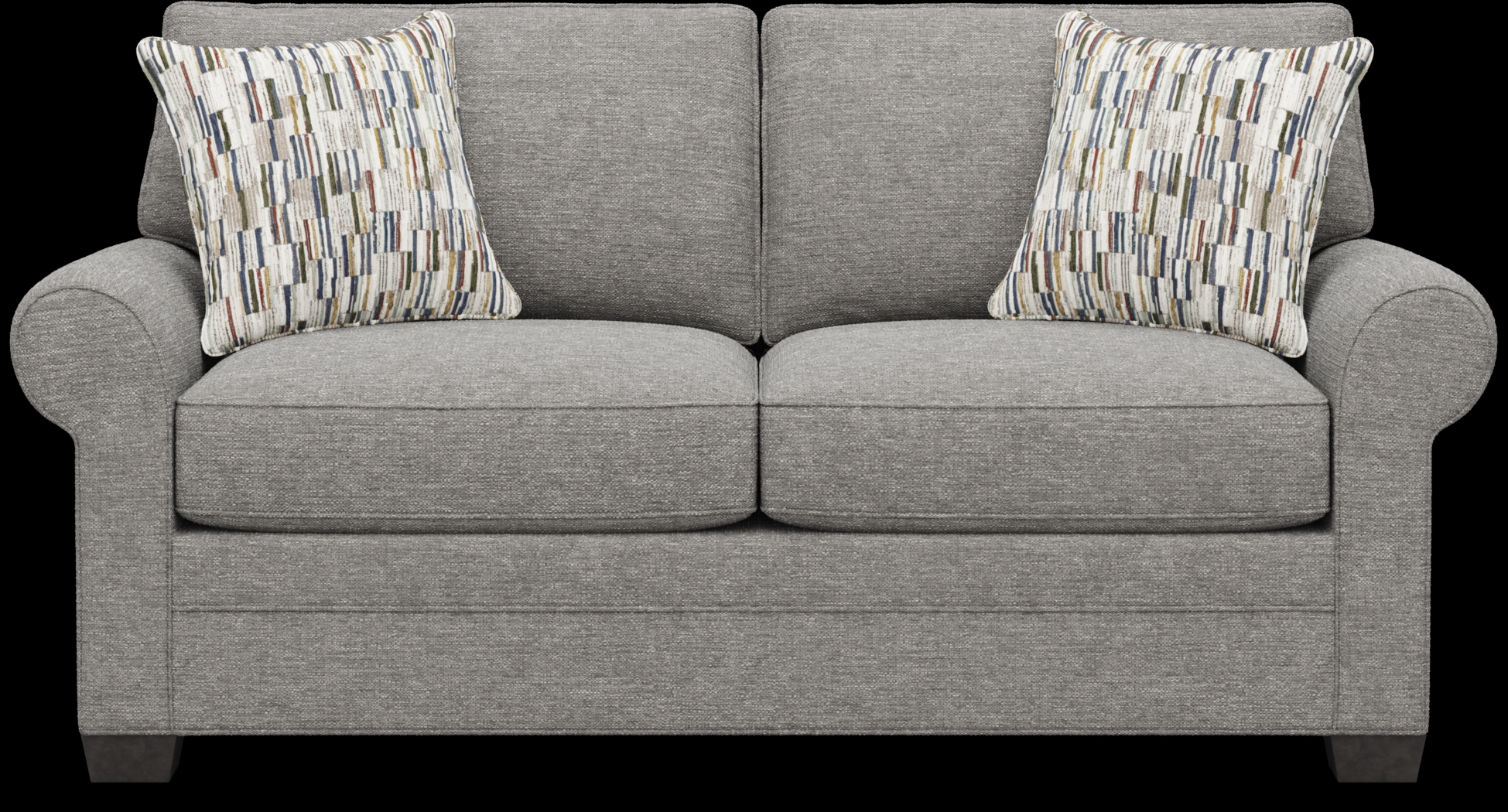 Bellingham Gray Textured Sleeper Loveseat - Thumbnail - Image 1