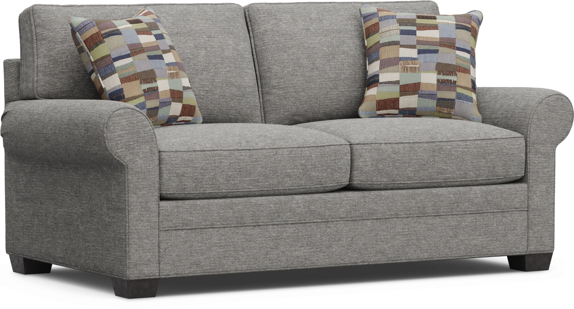 Bellingham Gray Textured Sleeper Loveseat - Thumbnail - Image 4