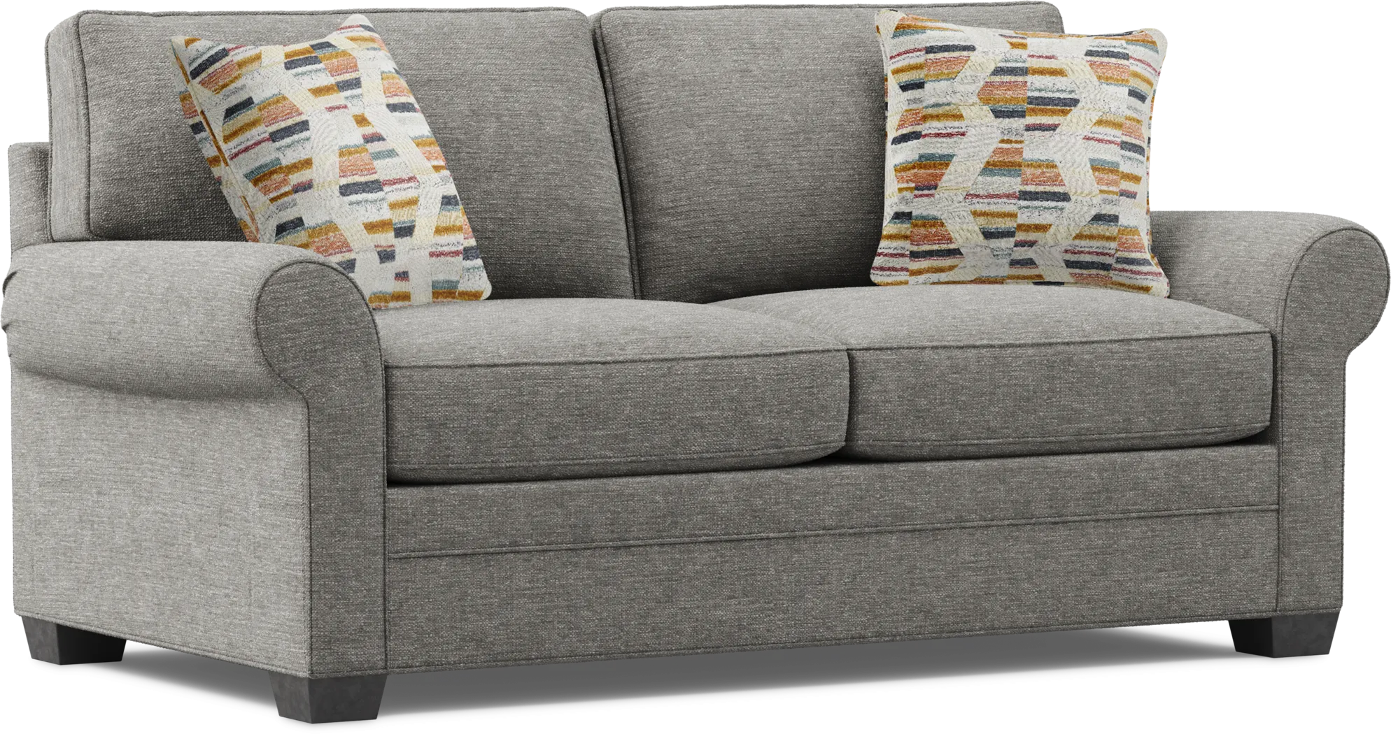 Bellingham Gray Textured Sleeper Loveseat - Thumbnail - Image 3