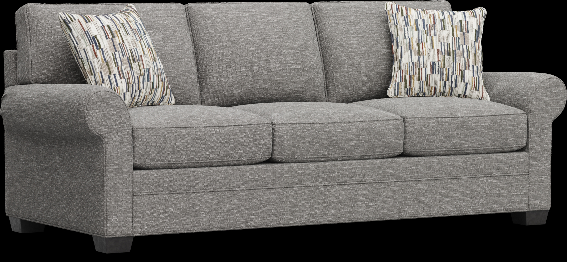 Bellingham Gray Textured Sofa - Thumbnail - Image 4