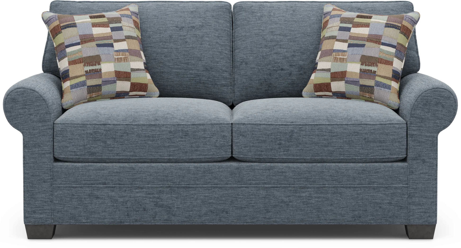 Bellingham Indigo Gel Foam Sleeper Loveseat - Thumbnail - Image 1