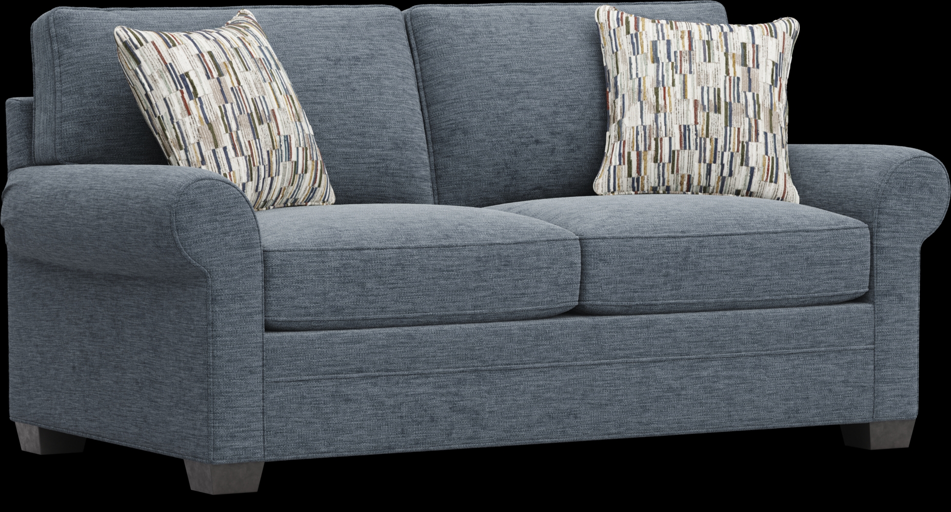 Bellingham Indigo Gel Foam Sleeper Loveseat - Thumbnail - Image 2