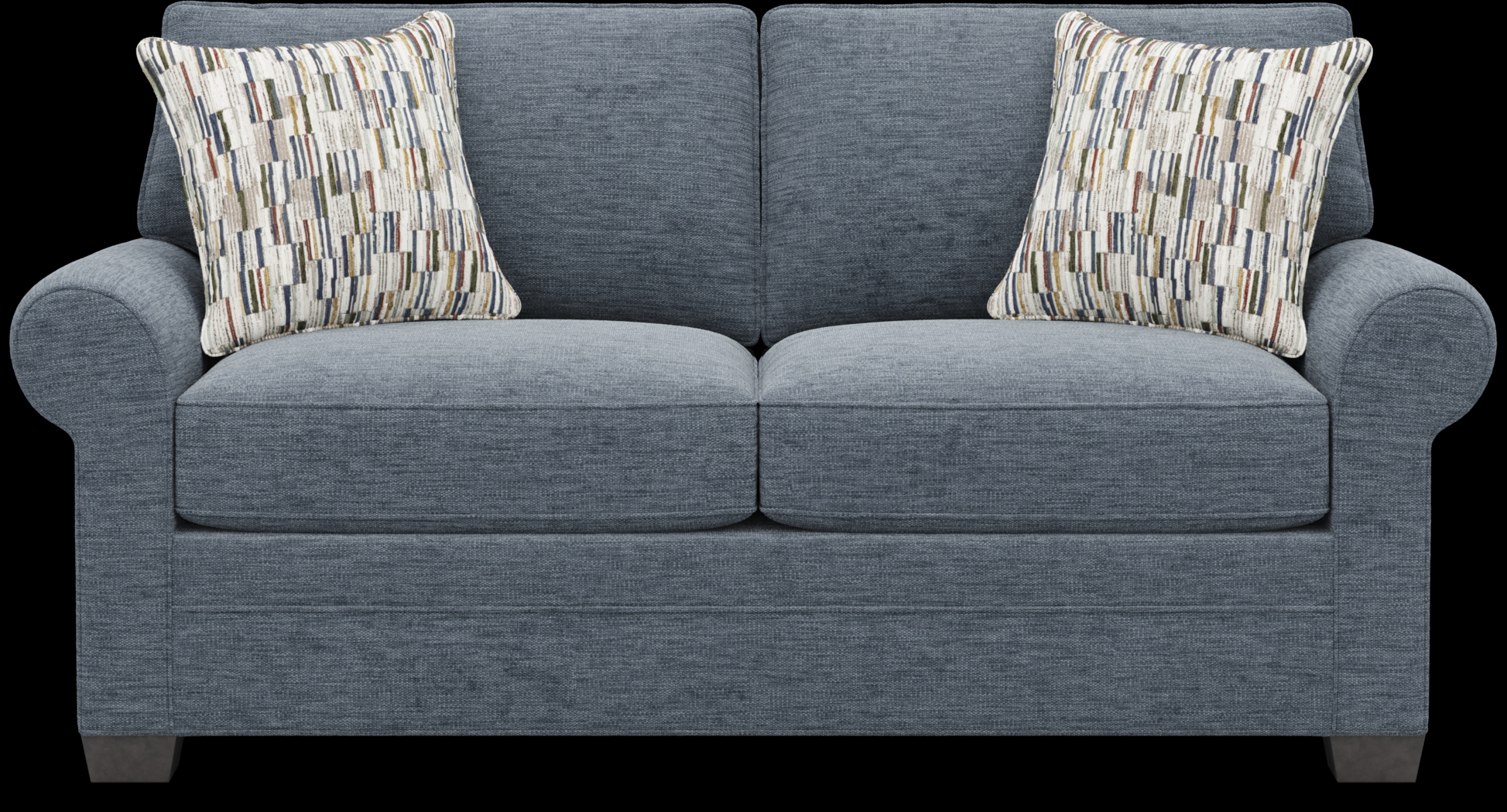 Bellingham Indigo Gel Foam Sleeper Loveseat - Thumbnail - Image 1