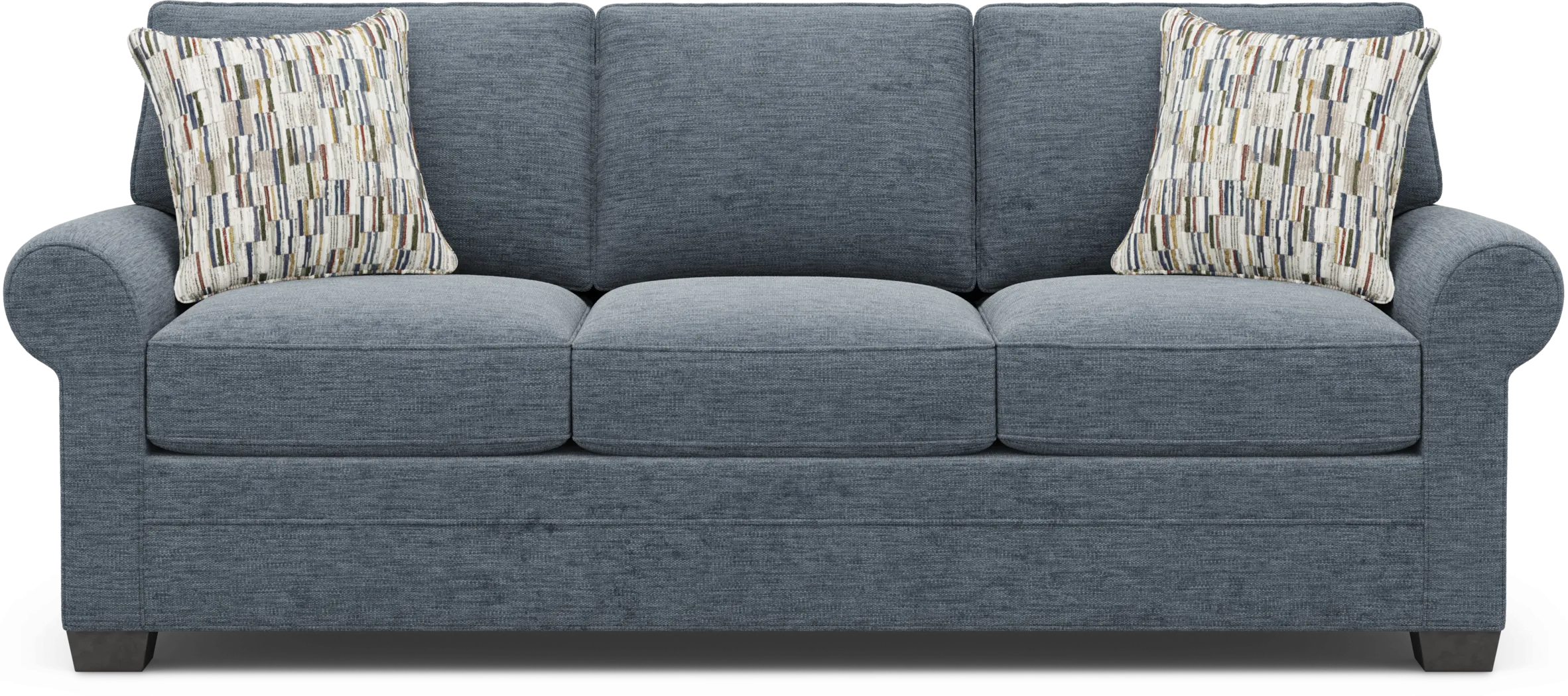 Bellingham Indigo 7 Pc Living Room with Sleeper Sofa - Thumbnail - Image 4