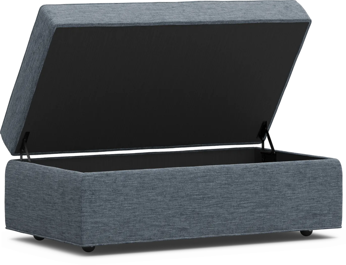 Bellingham Indigo Storage Ottoman - Thumbnail - Image 4