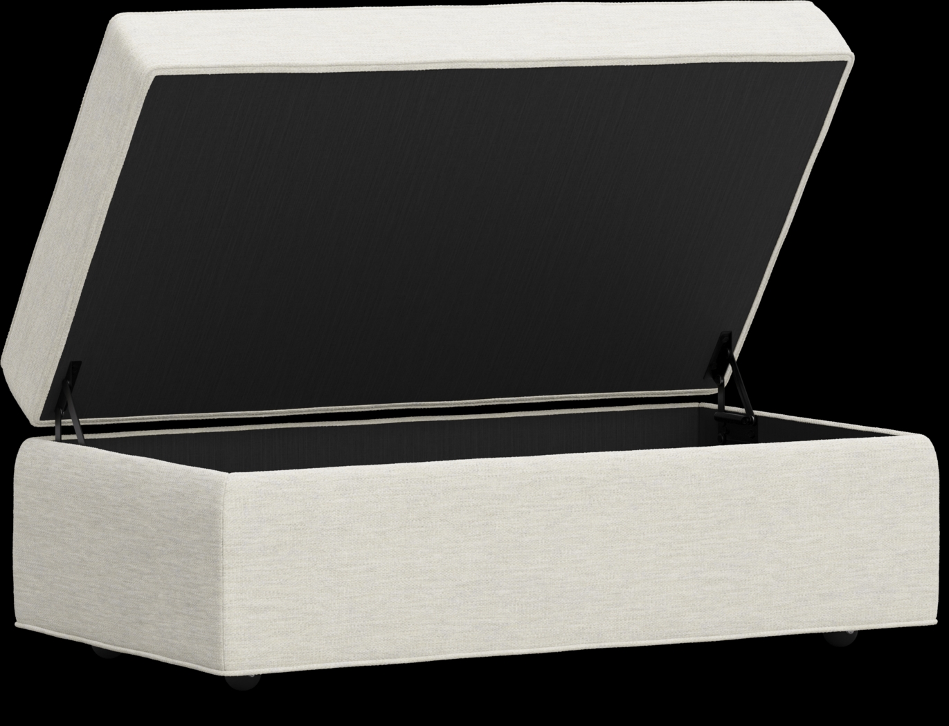 Bellingham Ivory Storage Ottoman - Thumbnail - Image 2