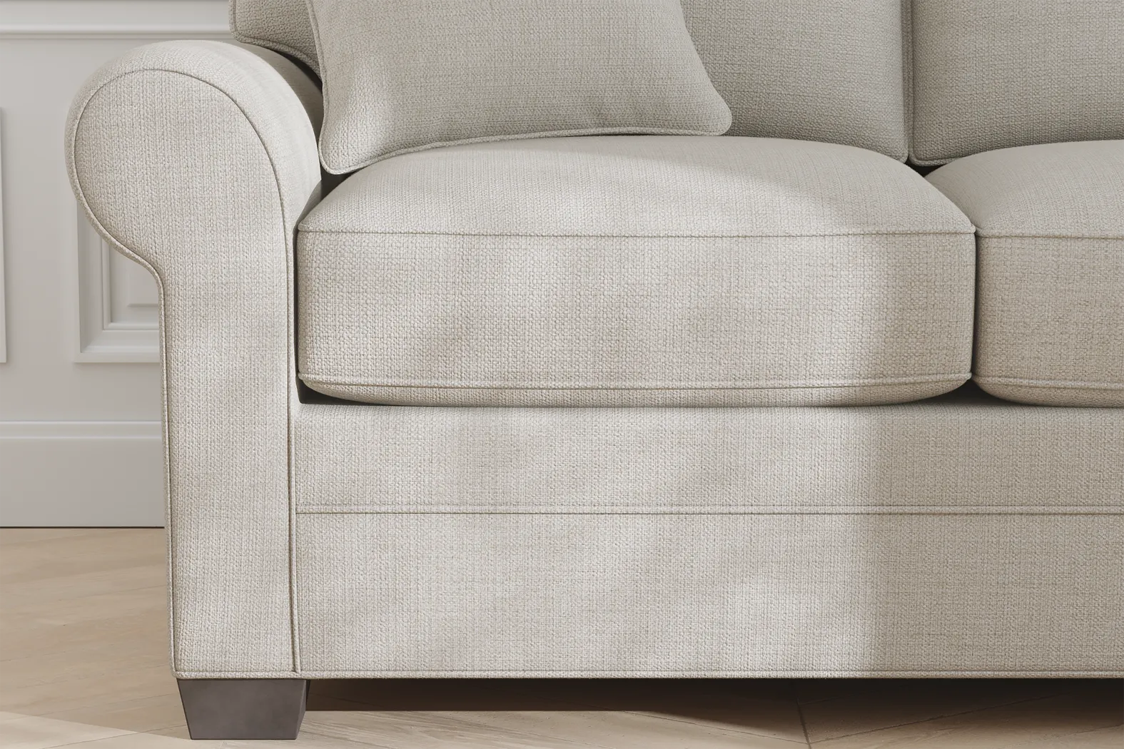 Bellingham Off-White Textured Gel Foam Sleeper Sofa - Image 7