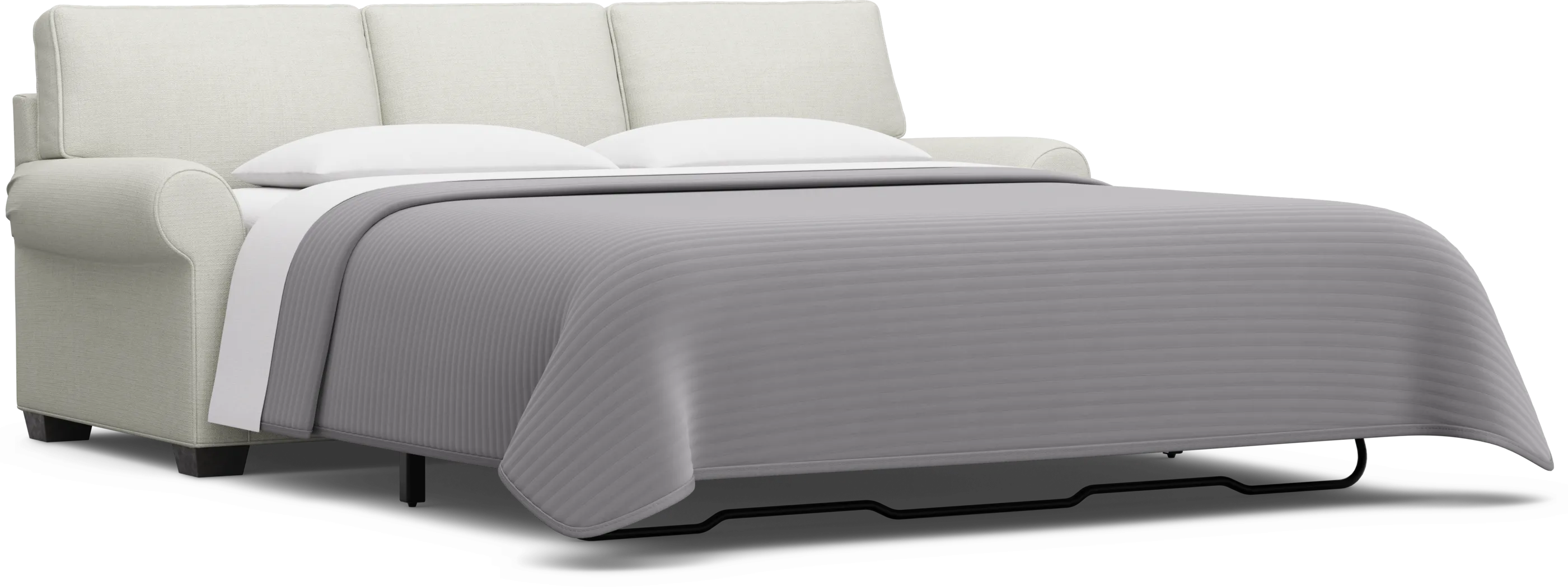 Bellingham Off-White Textured Gel Foam Sleeper Sofa - Thumbnail - Image 2