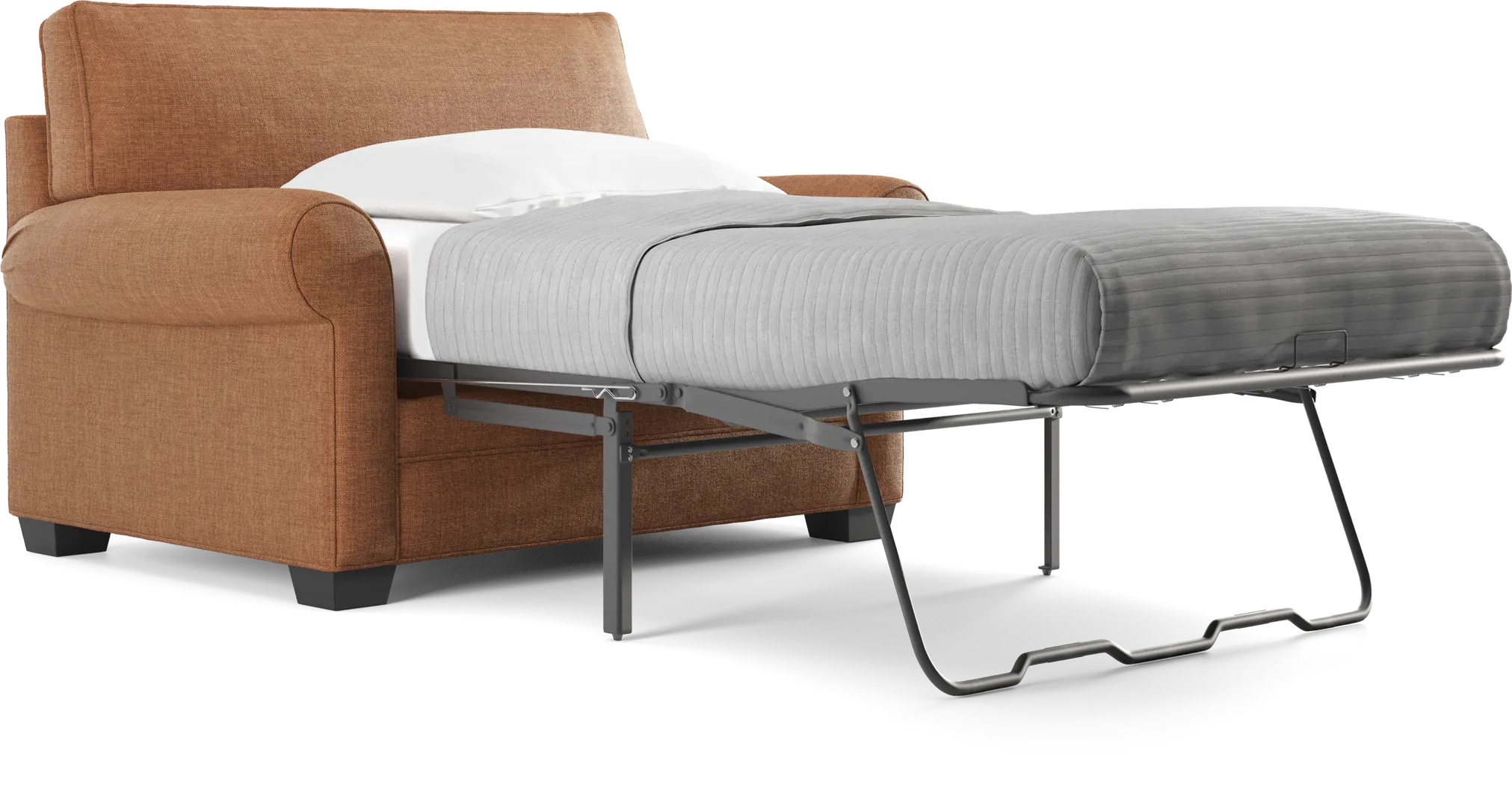 Bellingham Russet Textured Chenille Sleeper Chair - Thumbnail - Image 3