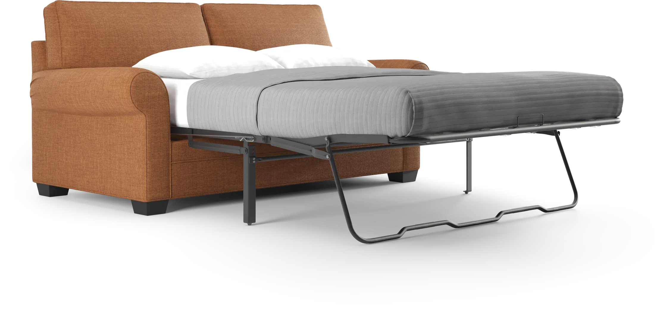 Bellingham Russet Textured Chenille Sleeper Loveseat - Thumbnail - Image 3