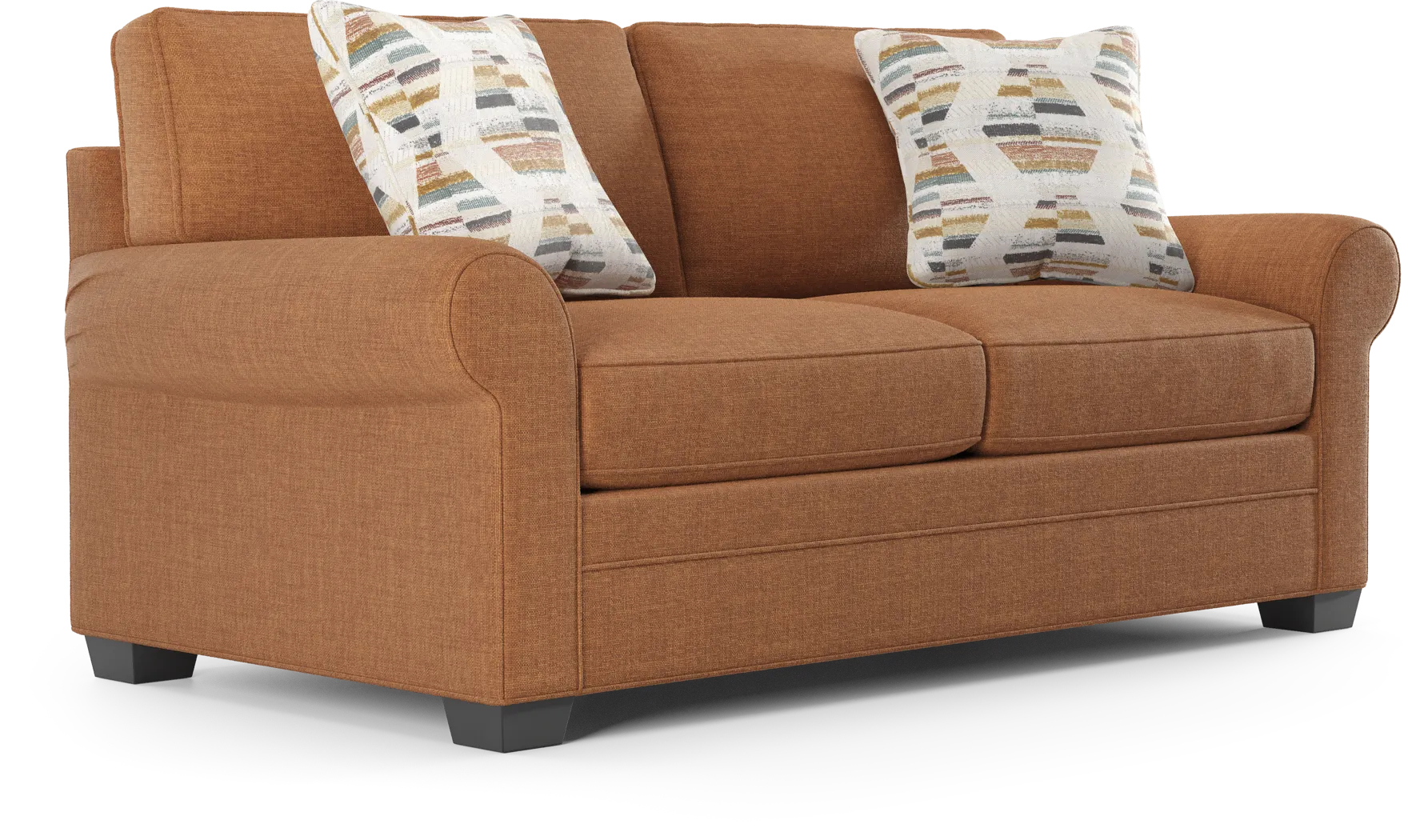 Bellingham Russet Textured Chenille Sleeper Loveseat - Thumbnail - Image 4