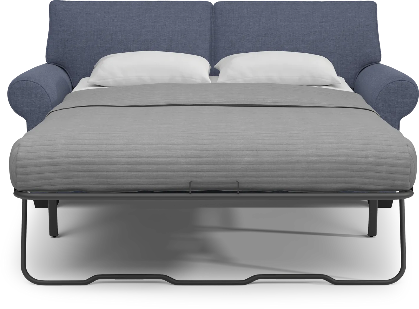 Bellingham Sapphire Textured Chenille Sleeper Loveseat - Image 5