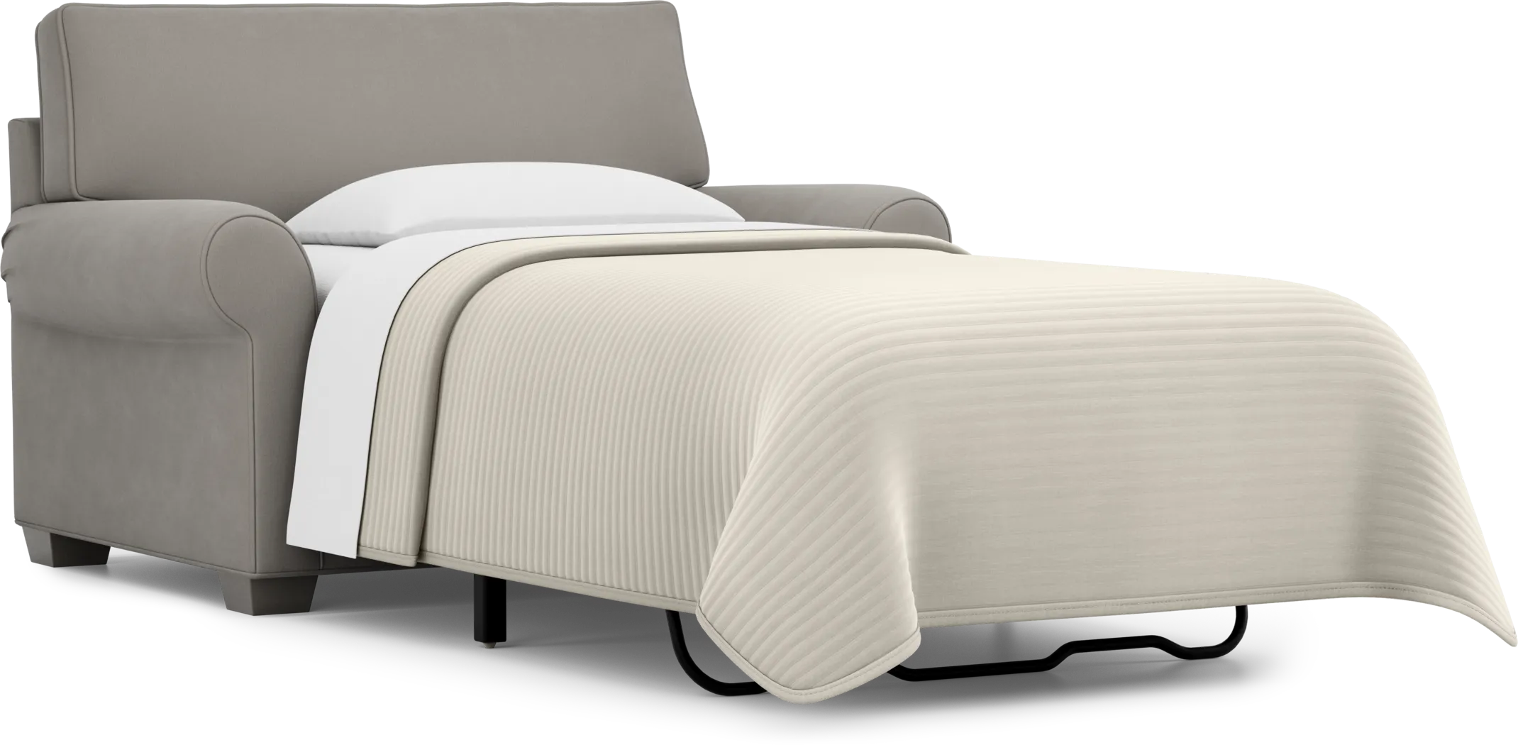 Bellingham Steel Microfiber Gel Foam Sleeper Chair - Thumbnail - Image 2