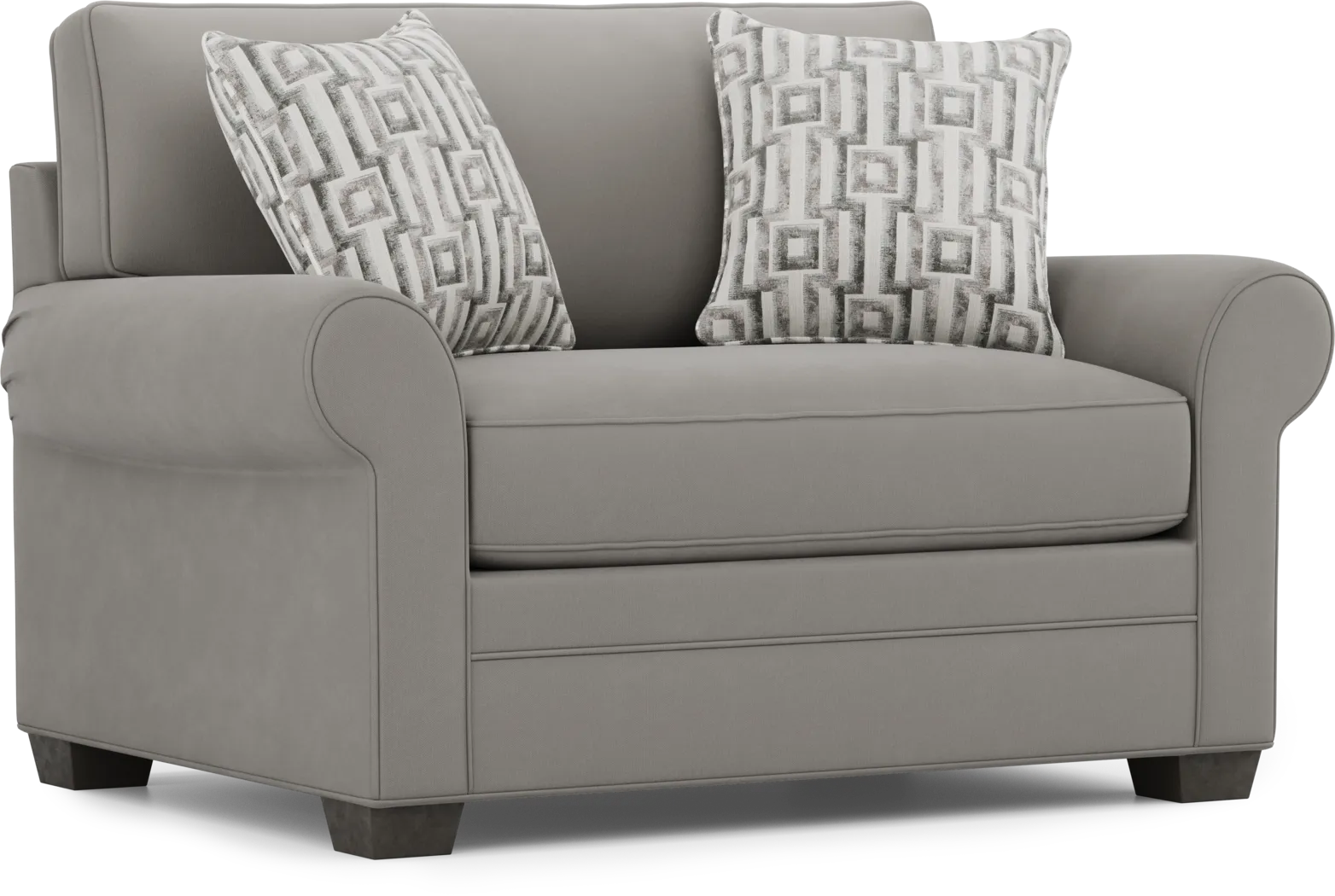 Bellingham Steel Microfiber Gel Foam Sleeper Chair - Thumbnail - Image 1