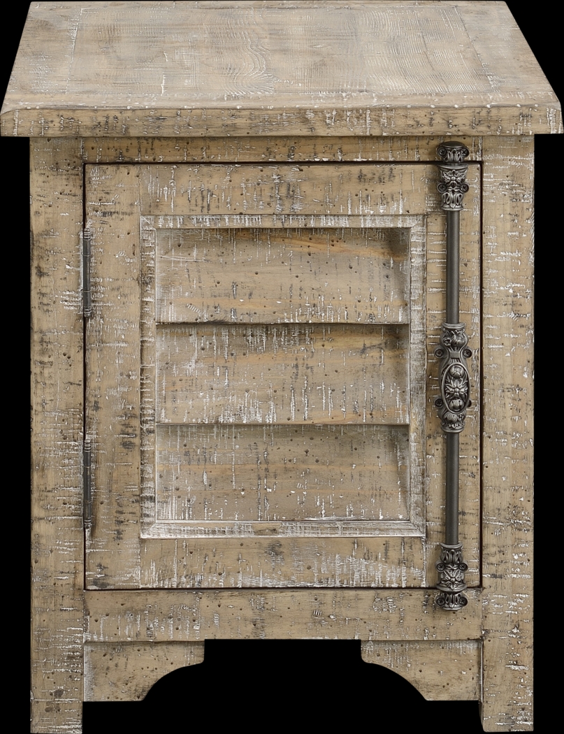 Belloc Beige Side Table - Thumbnail - Image 1