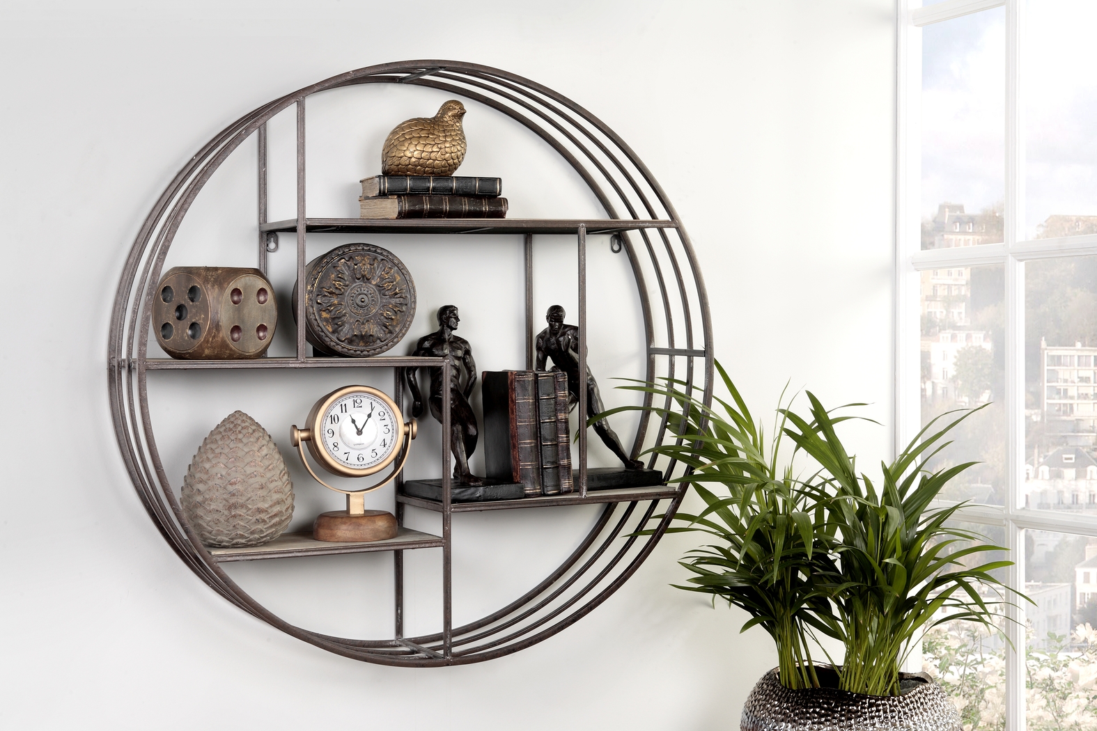 Bellomy Silver 4 Tier Wall Shelf - Thumbnail - Image 2