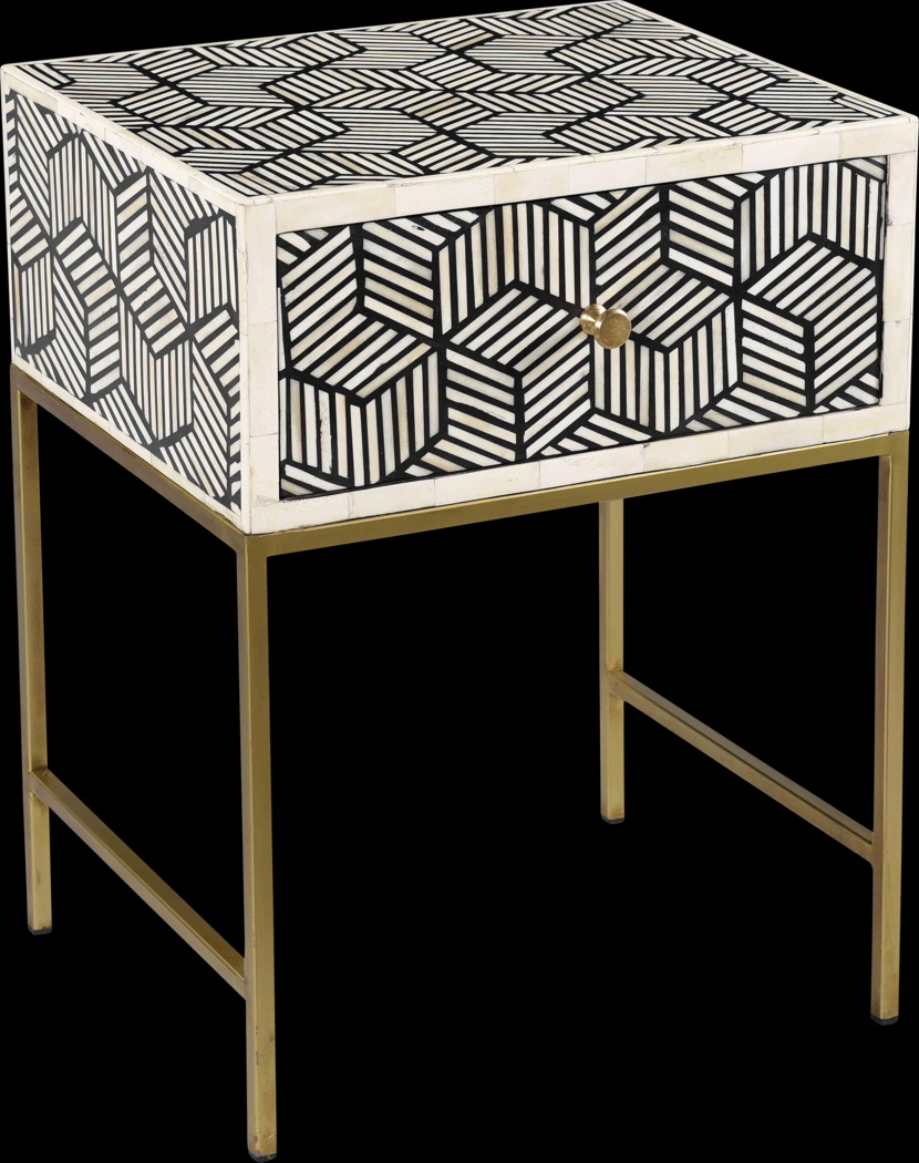 Bellsor Black Nightstand - Thumbnail - Image 1