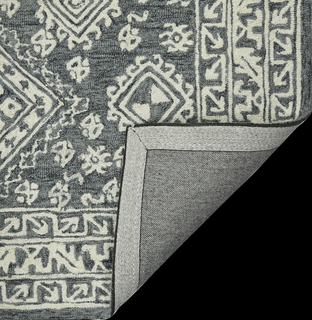 Bellton Gray 5' x 7'6 Rug - Thumbnail - Image 7