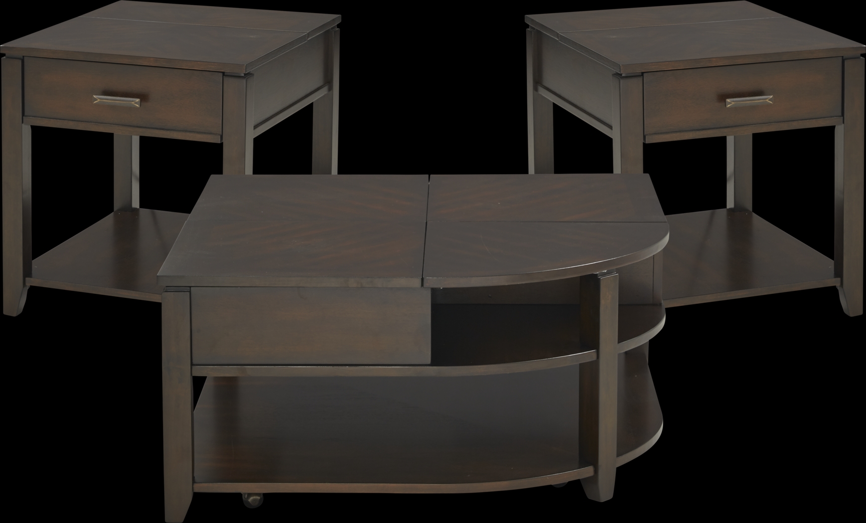 Belman Brown 3 Pc Table Set - Thumbnail - Image 1