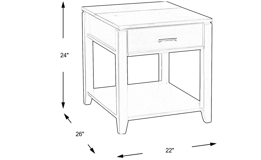 Dimension Image. Please refer to the Dimension Tab on this page for dimension details.