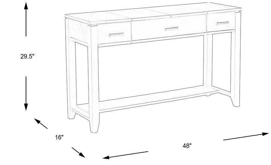 Dimension Image. Please refer to the Dimension Tab on this page for dimension details.