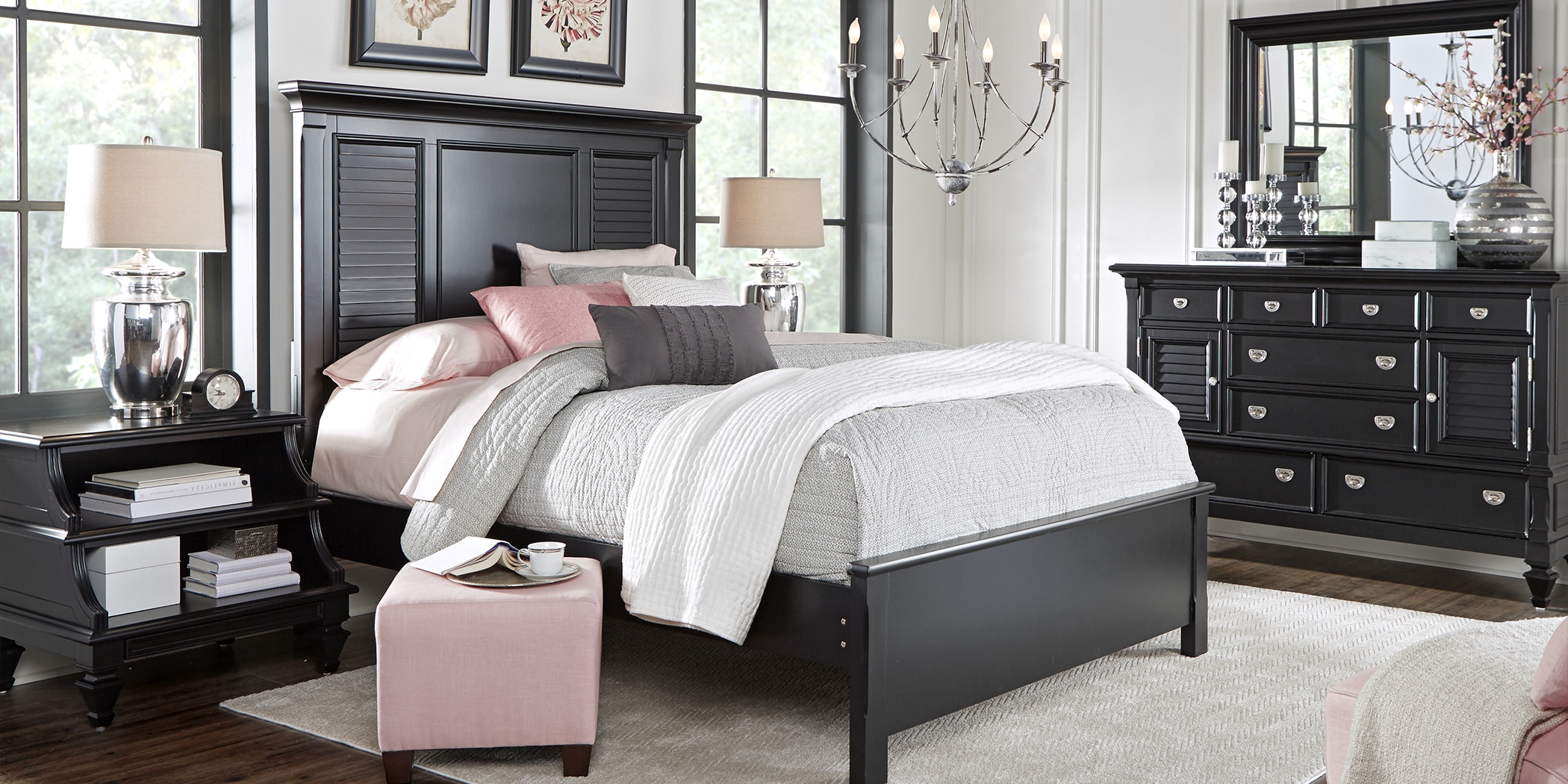 Belmar Black 6 Pc Queen Bedroom - Thumbnail - Image 1