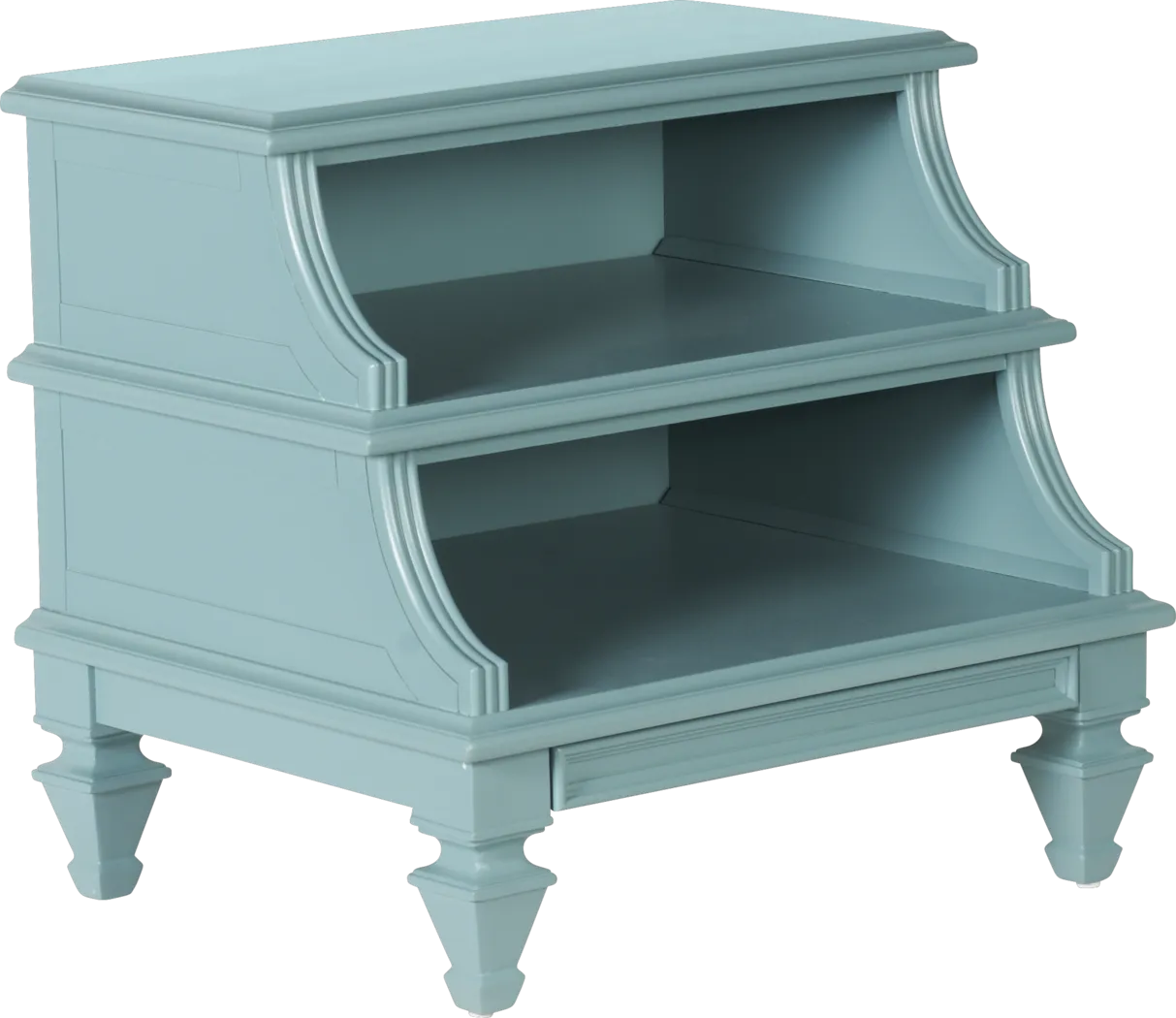 Belmar Blue Step Nightstand - Thumbnail - Image 1