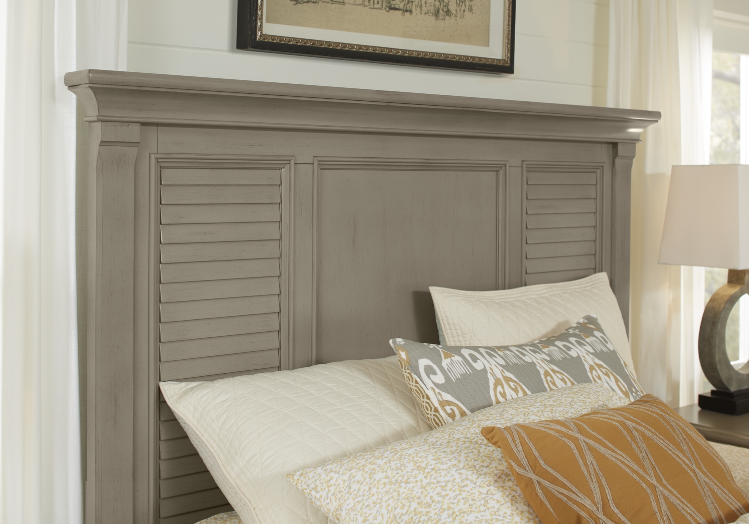 Belmar Gray 5 Pc Queen Panel Bedroom - Thumbnail - Image 3
