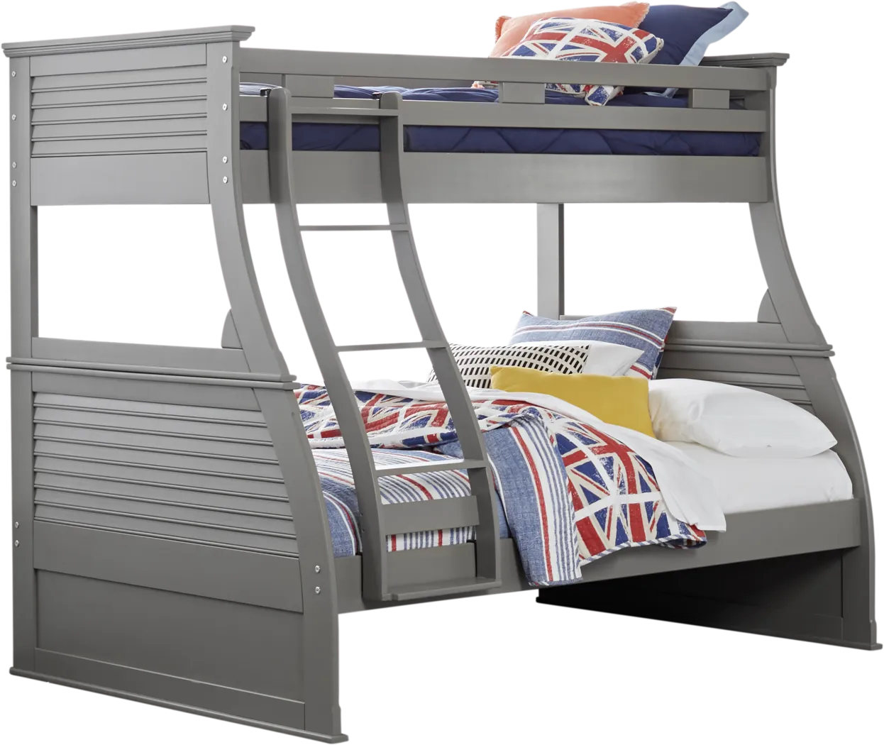 Belmar Gray 4 Pc Twin/Full Bunk Bed - Thumbnail - Image 1