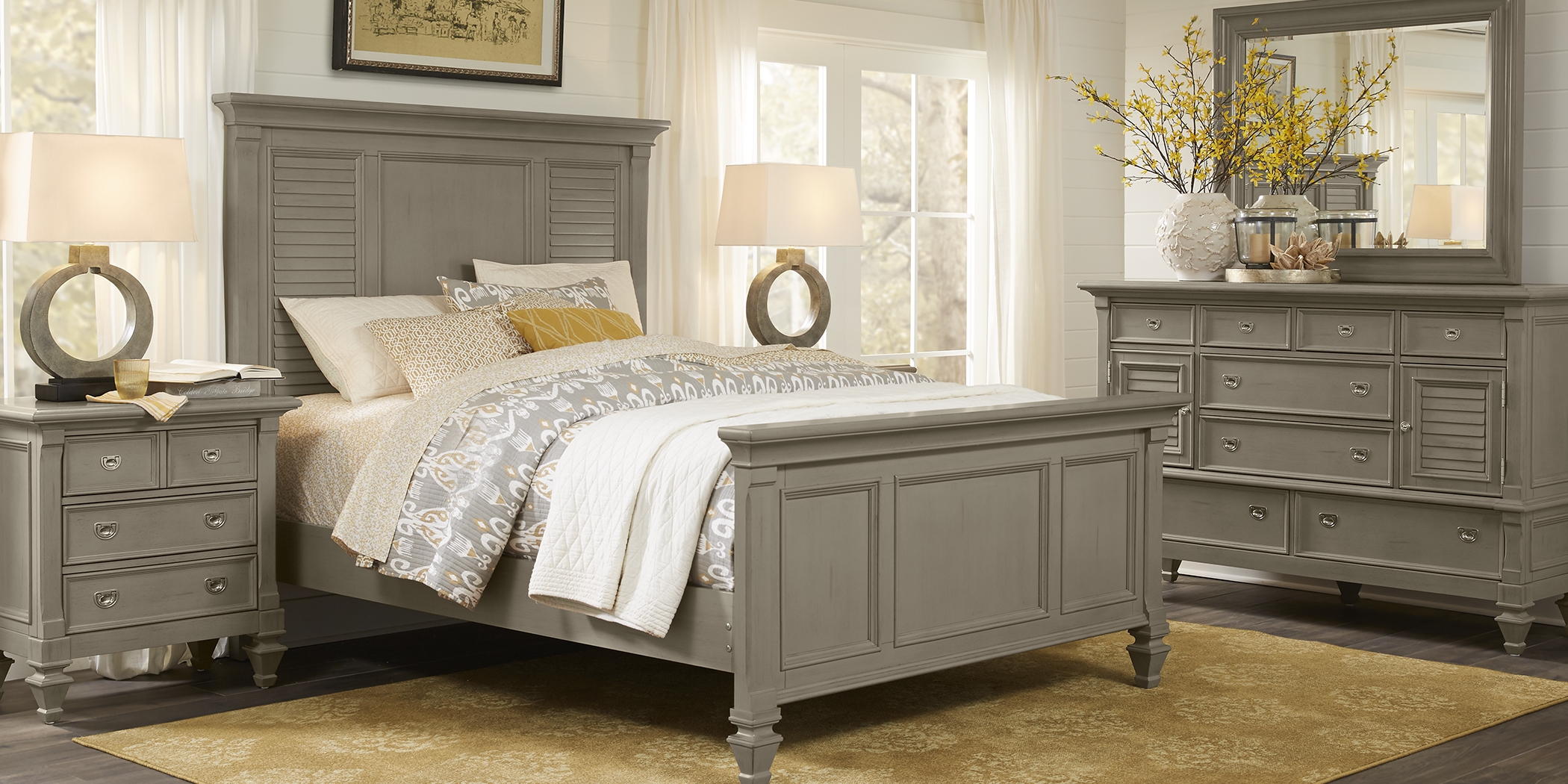 Belmar Gray 5 Pc Queen Panel Bedroom - Thumbnail - Image 1