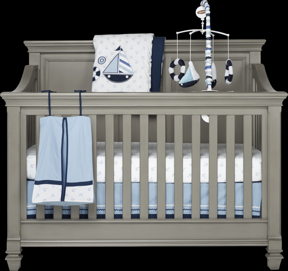 Belmar Gray Crib with Toddler & Conversion Rails - Thumbnail - Image 2