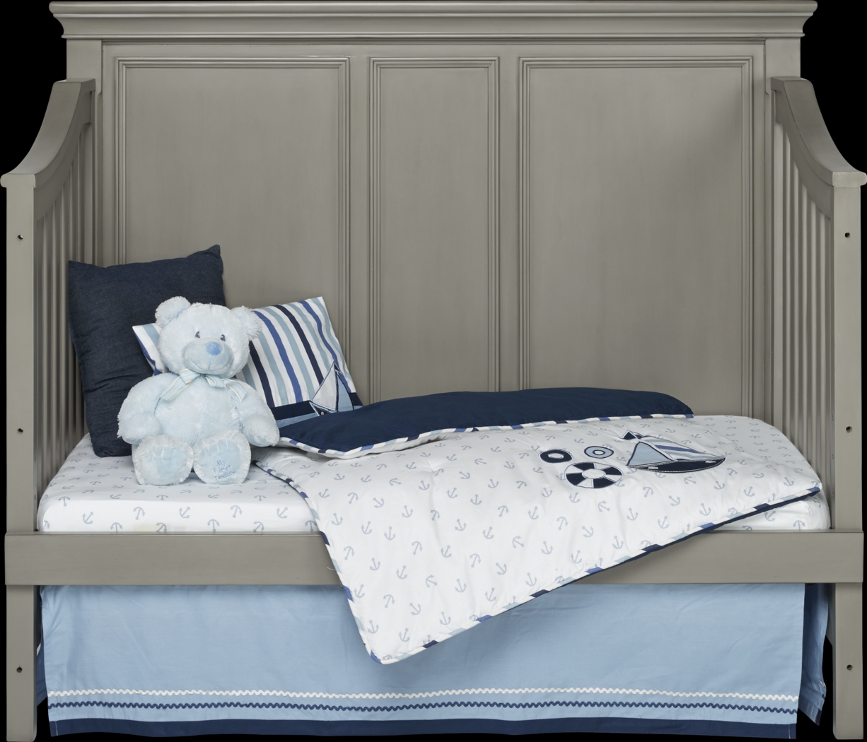 Belmar Gray Crib with Toddler & Conversion Rails - Thumbnail - Image 5