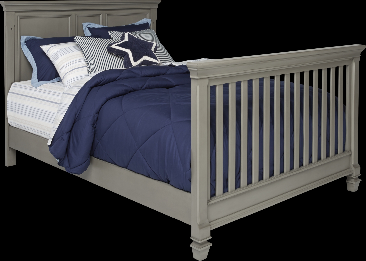 Belmar Gray Crib with Toddler & Conversion Rails - Thumbnail - Image 6