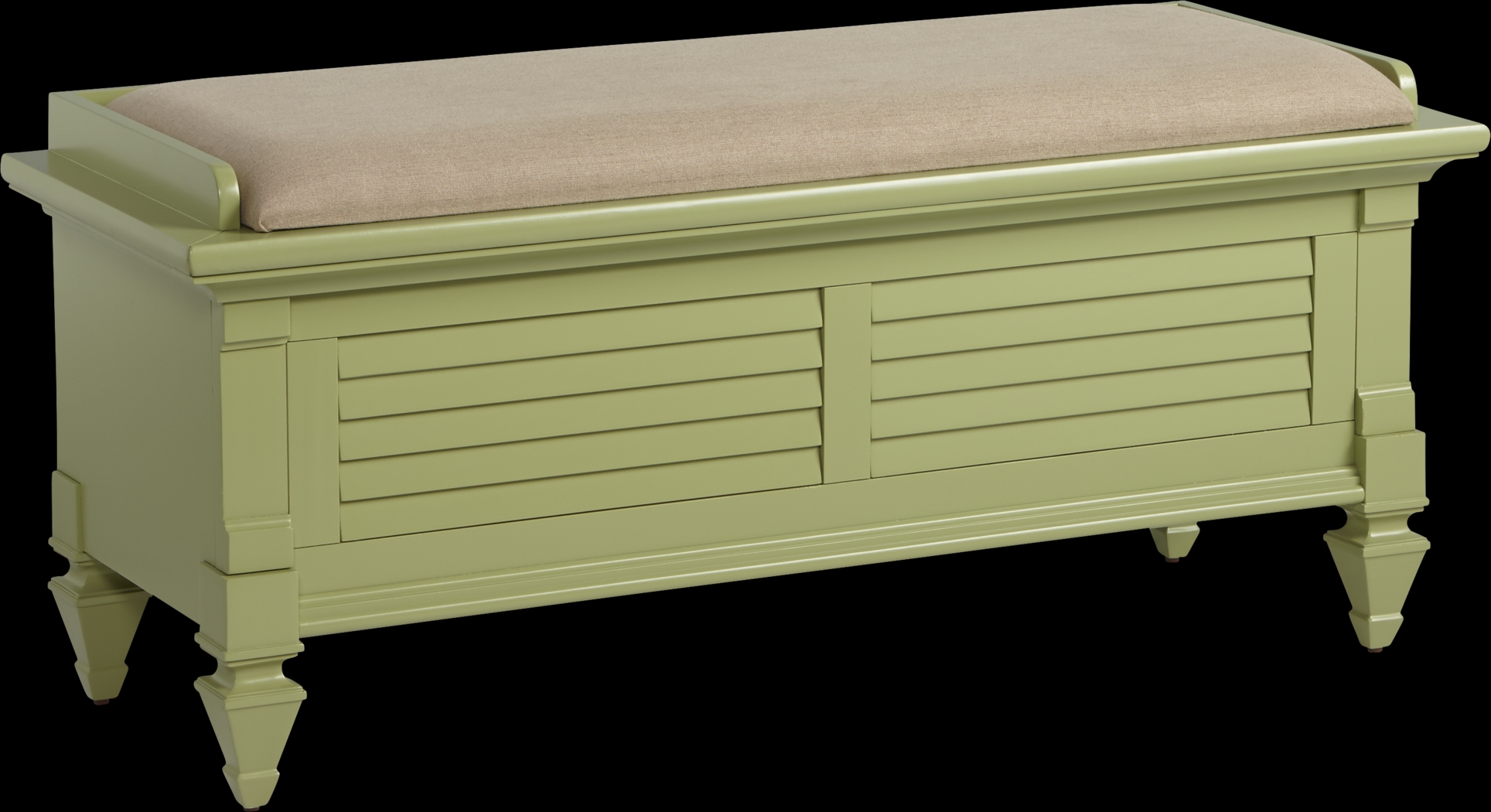 Belmar Green Storage Bench - Thumbnail - Image 1