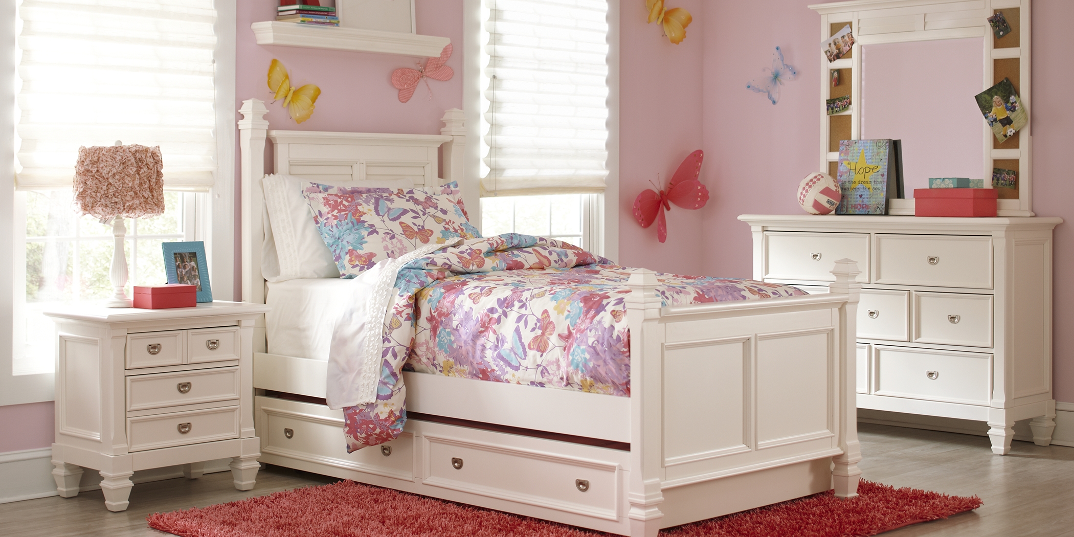 Kids Belmar White 5 Pc Twin Poster Bedroom - Thumbnail - Image 1