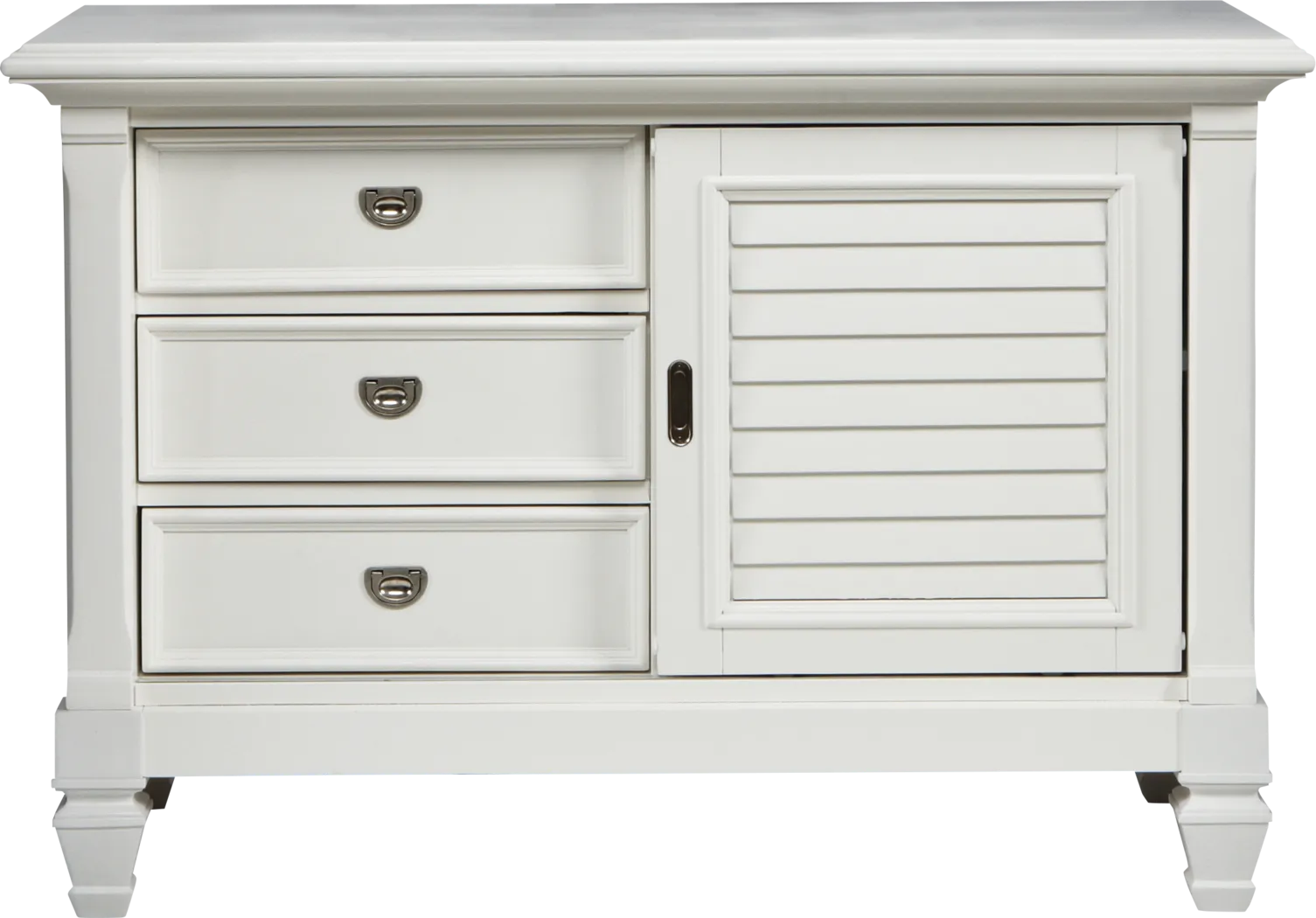 Belmar White Entertainment Center - Thumbnail - Image 1