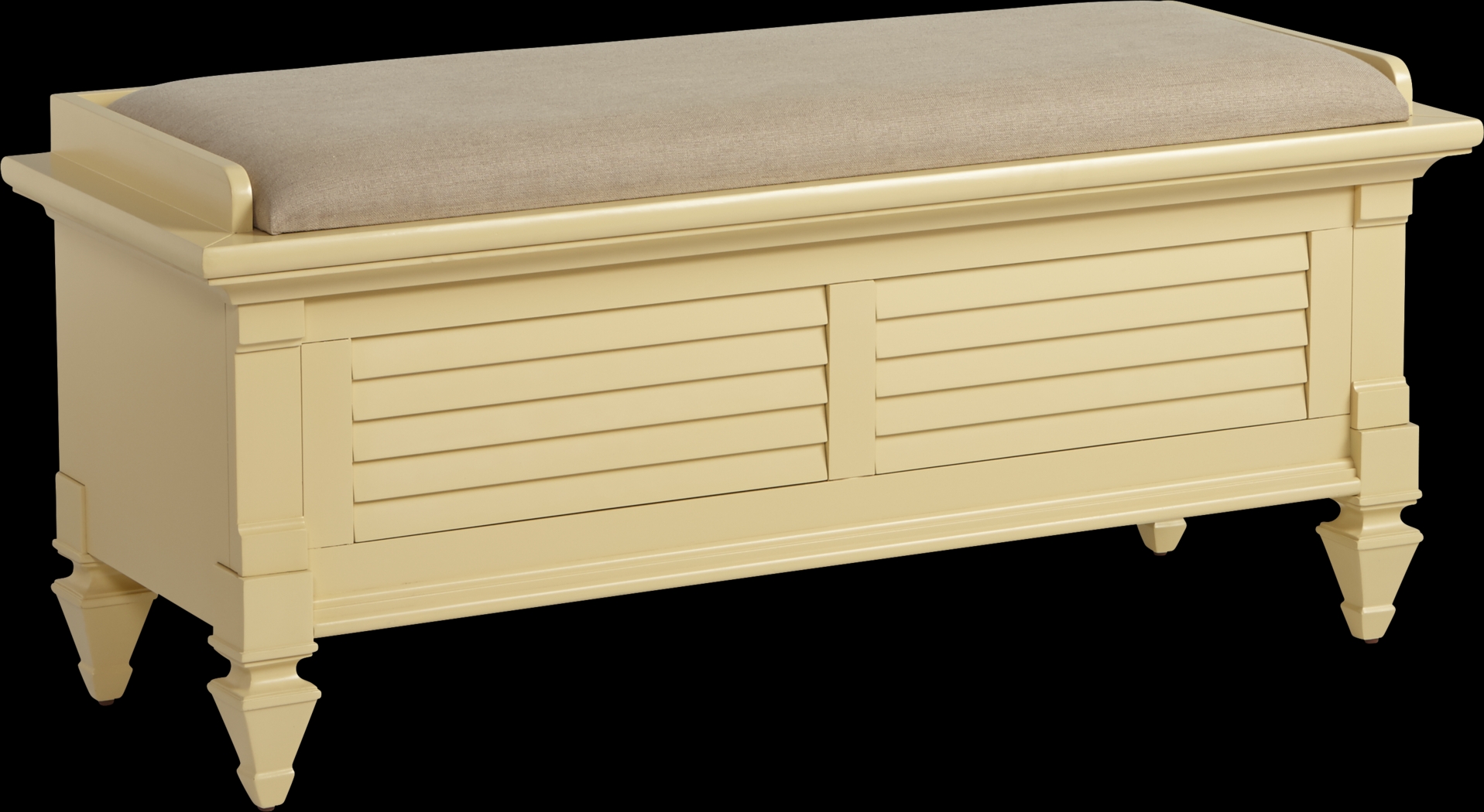 Belmar Yellow Storage Bench - Thumbnail - Image 1