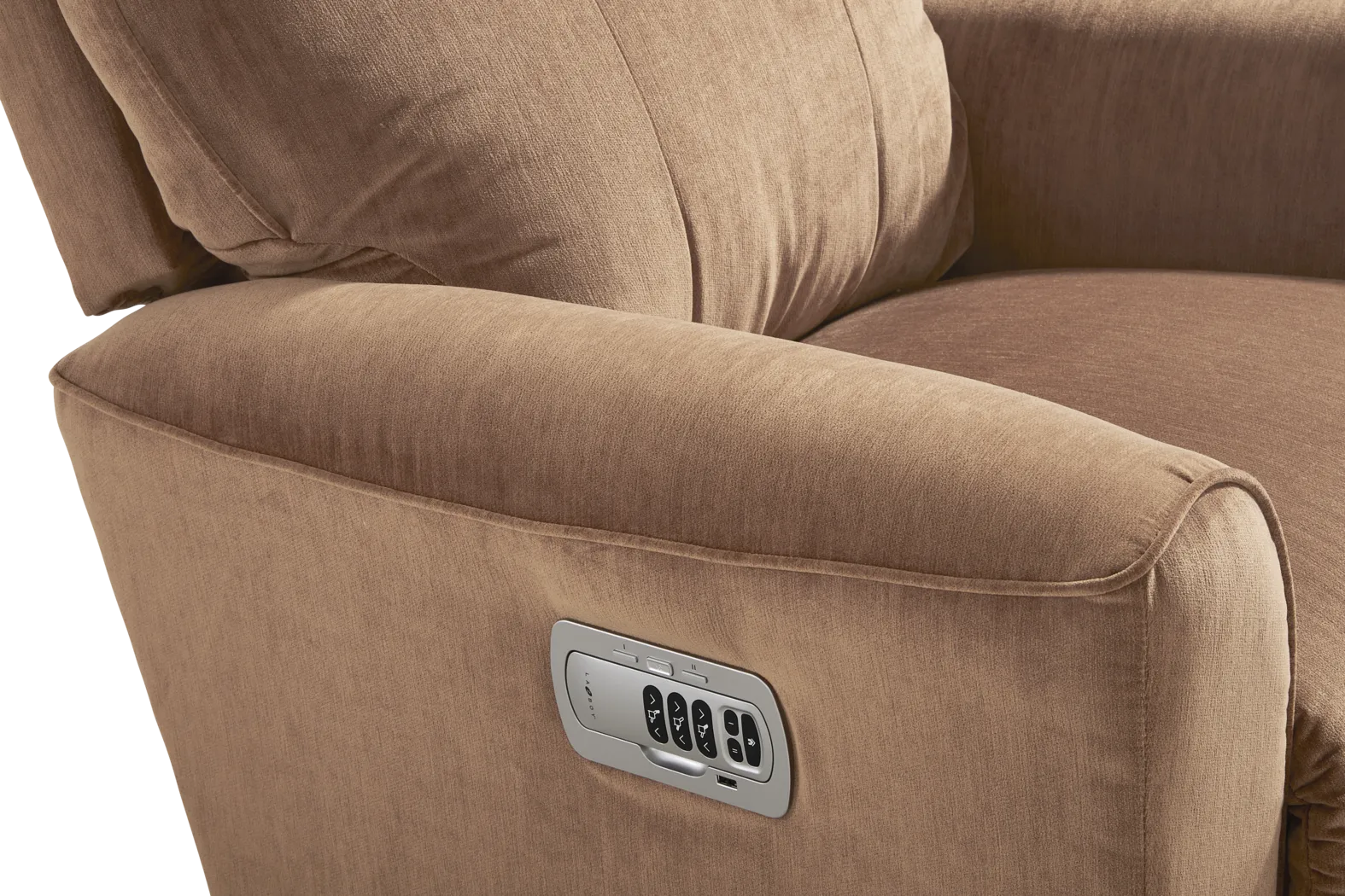 La-Z-Boy Belmont III Camel Dual Power Recliner - Thumbnail - Image 4